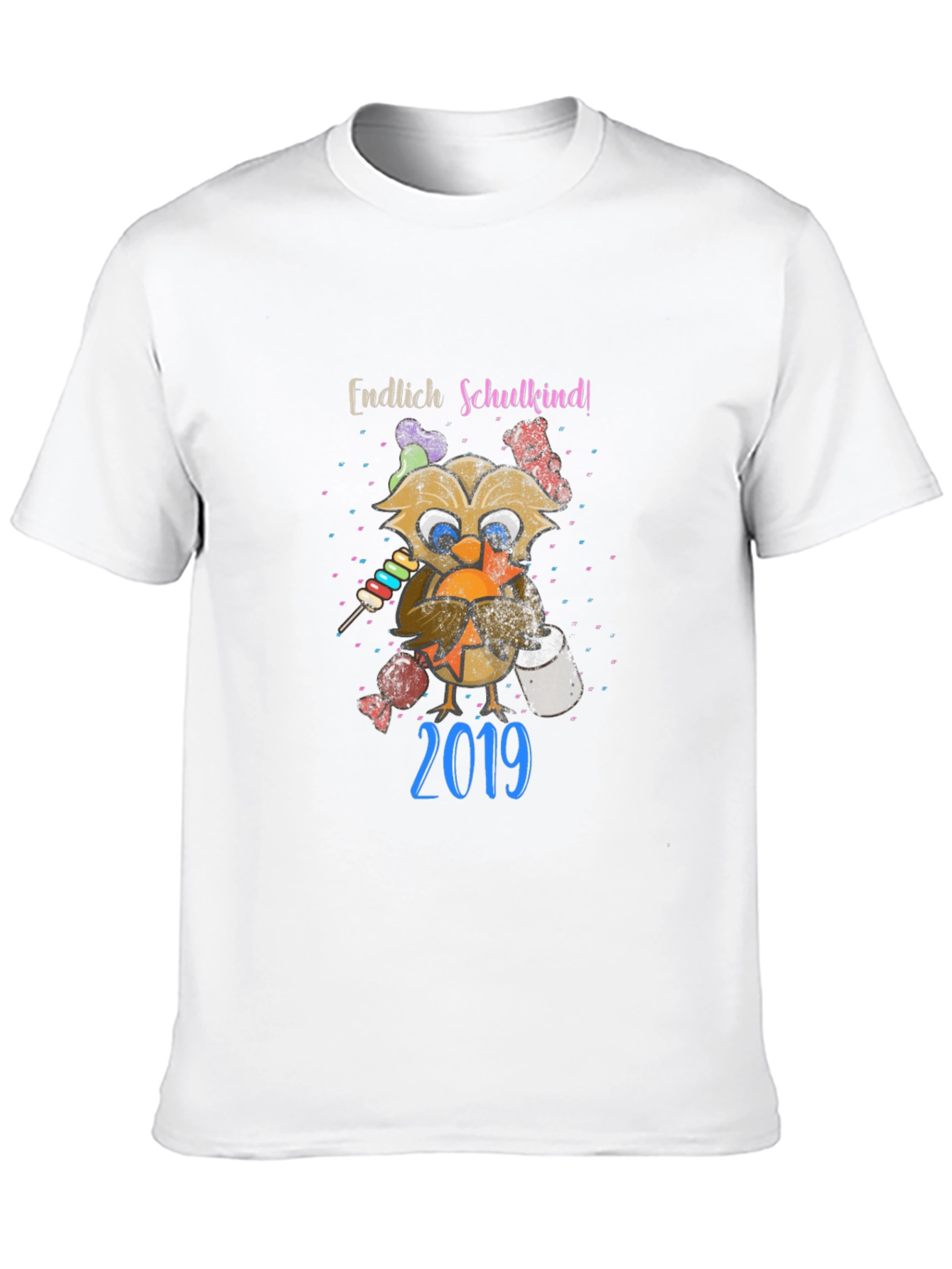 Endlich Schulkind! Owl Graphic T-Shirt 2019