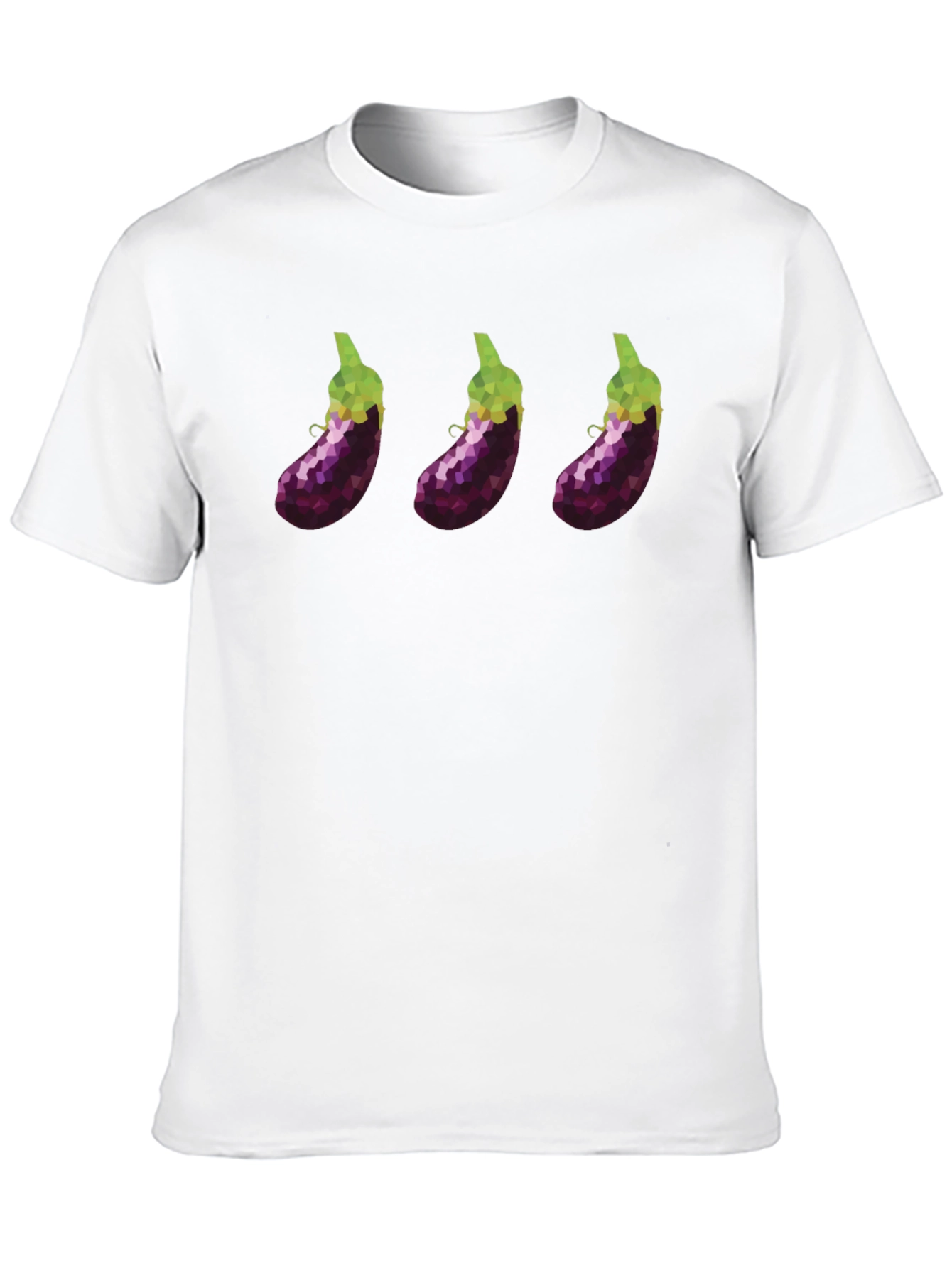 Eggplant Trio T-Shirt - Modern Graphic Tee