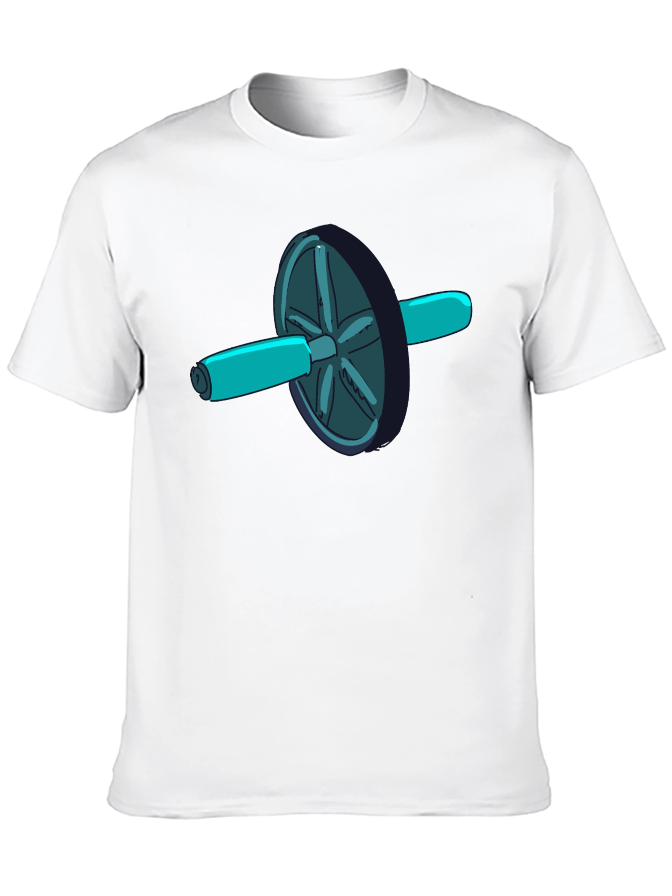 Ab Roller Cartoon Graphic T-Shirt