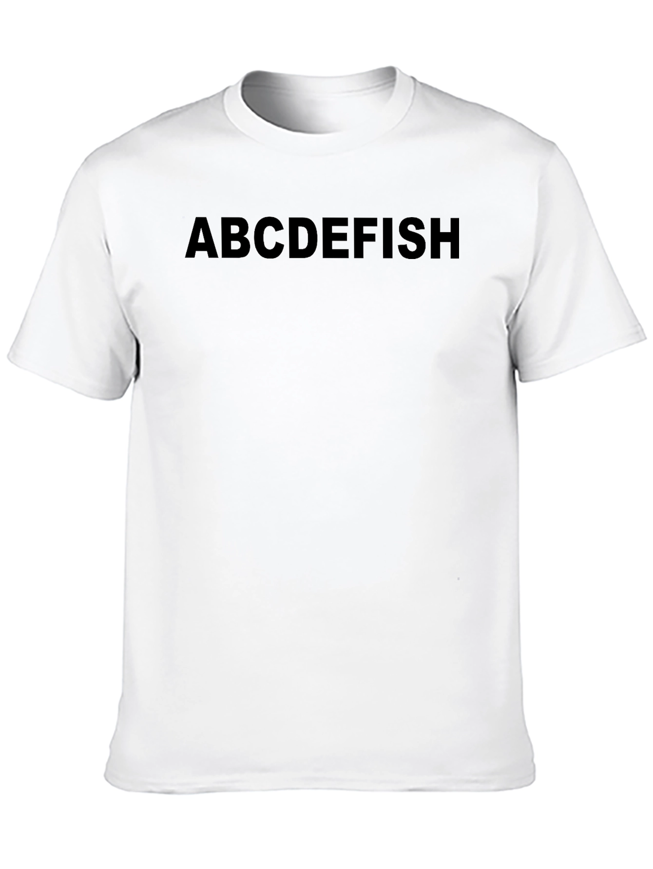 ABCDEFISH Mens Graphic Tee - Black
