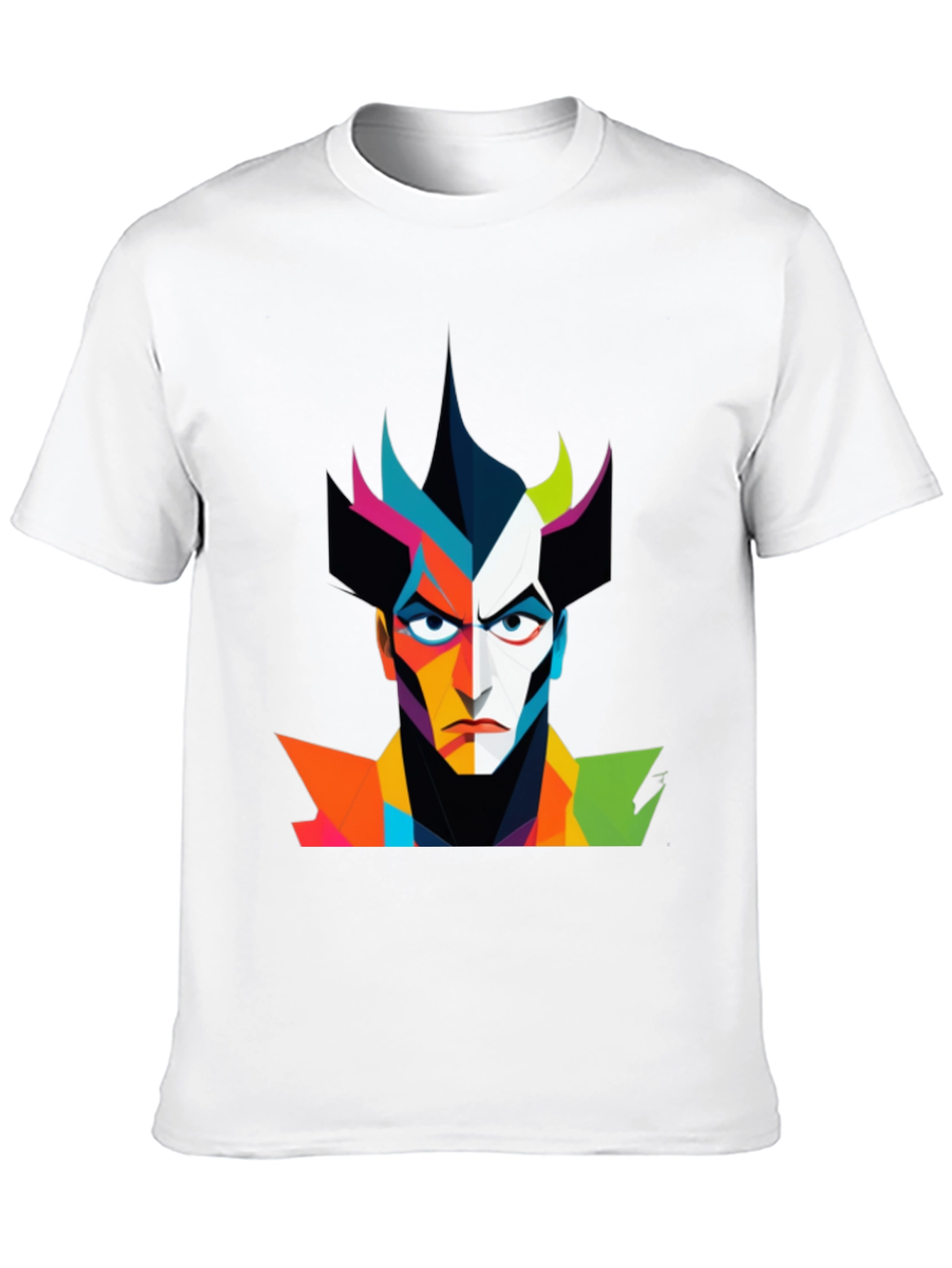Abstract Villain Graphic Black T-Shirt
