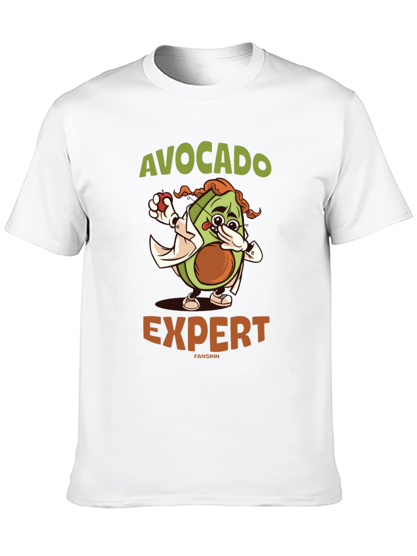 Avocado Expert Graphic T-Shirt - Funny Foodie Tee
