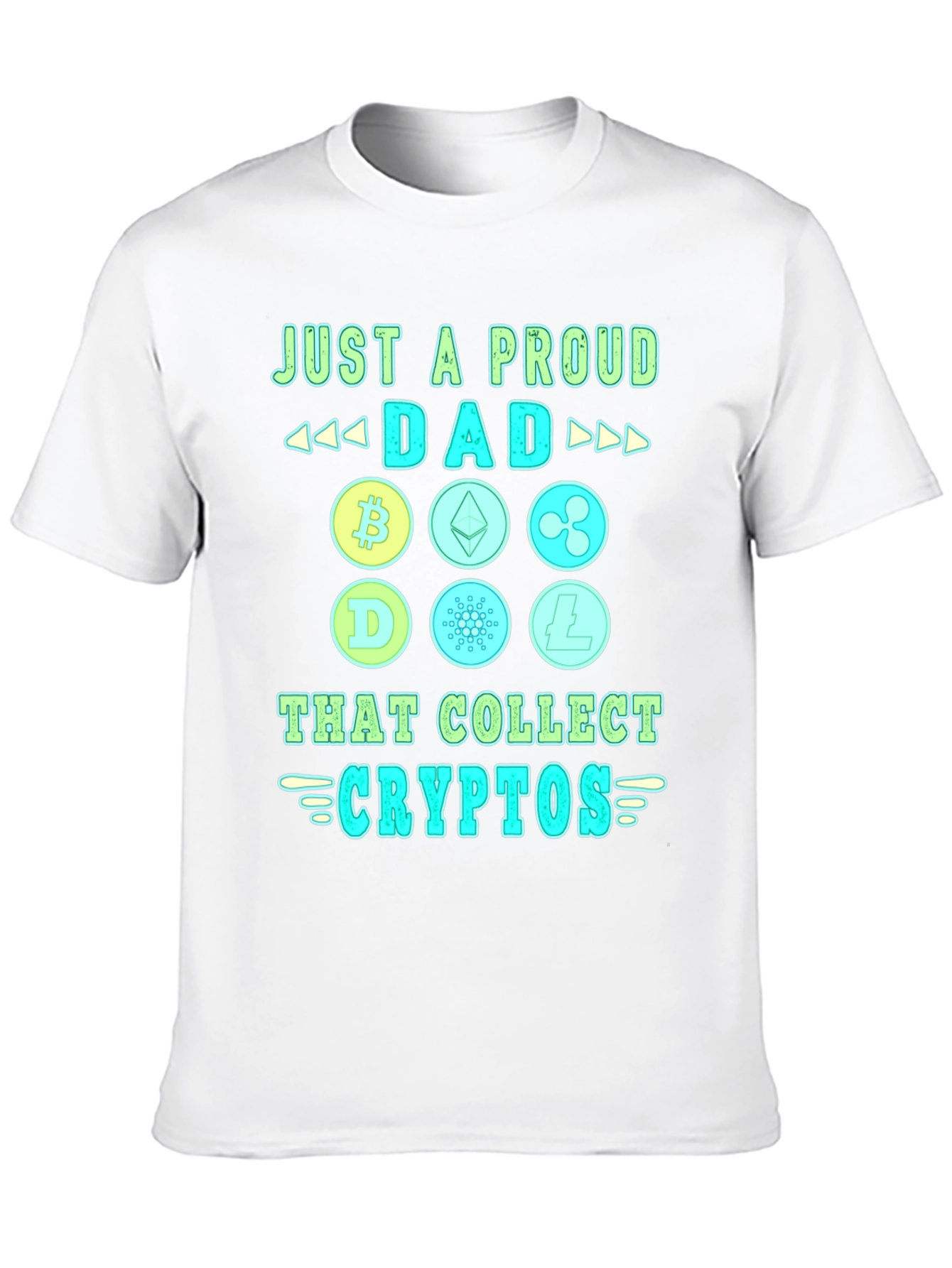 Proud Dad Crypto Collector Black T-Shirt