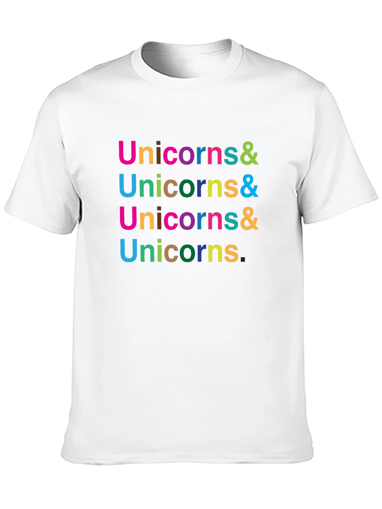 Unicorns & Black Graphic Tee