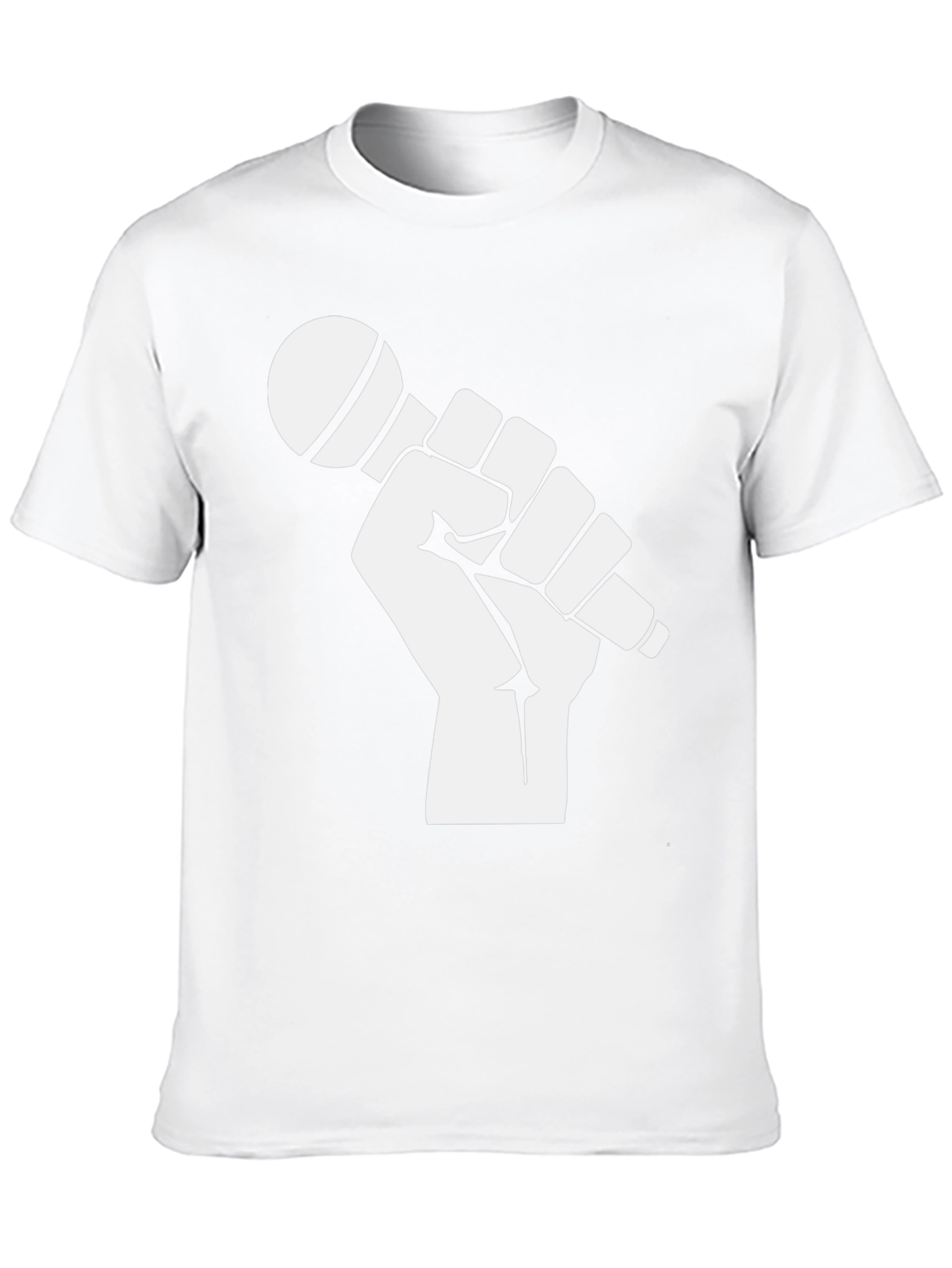 Empower Your Voice: Fist Holding Mic Graphic Tee