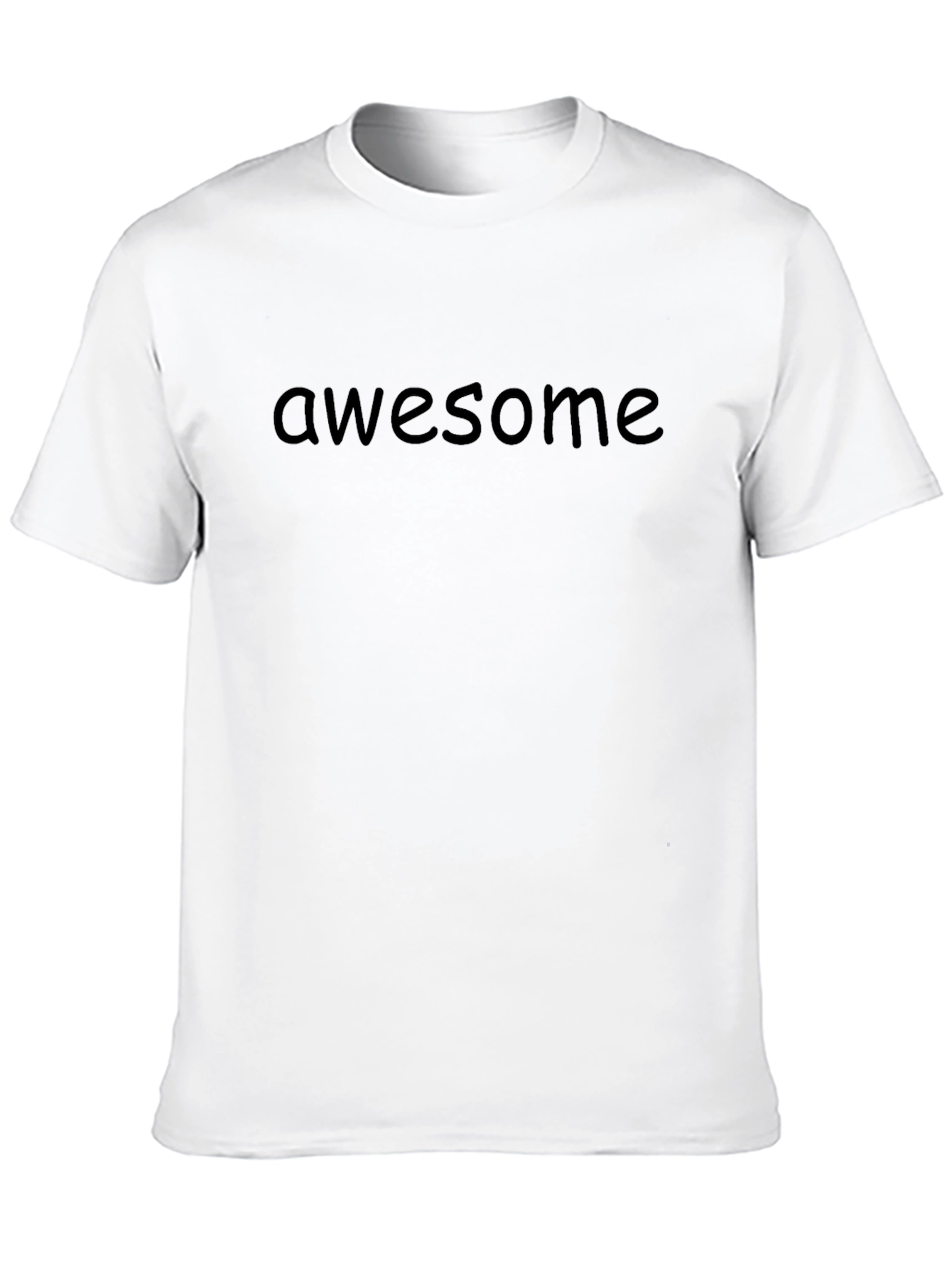 Awesome Text Black T-Shirt Casual Wear