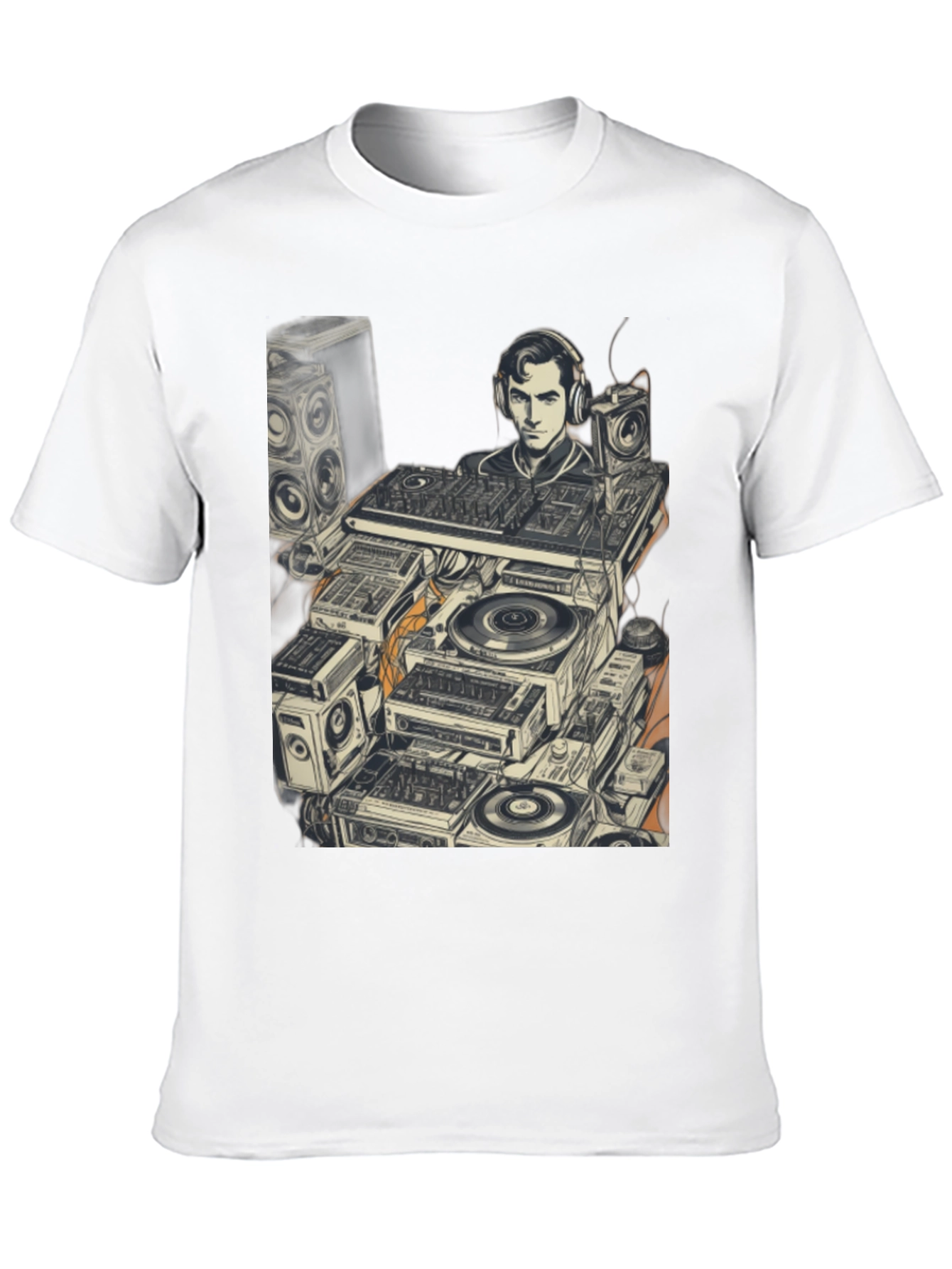 DJ Turntable Graphic Tee - Cool Music Lover Shirt