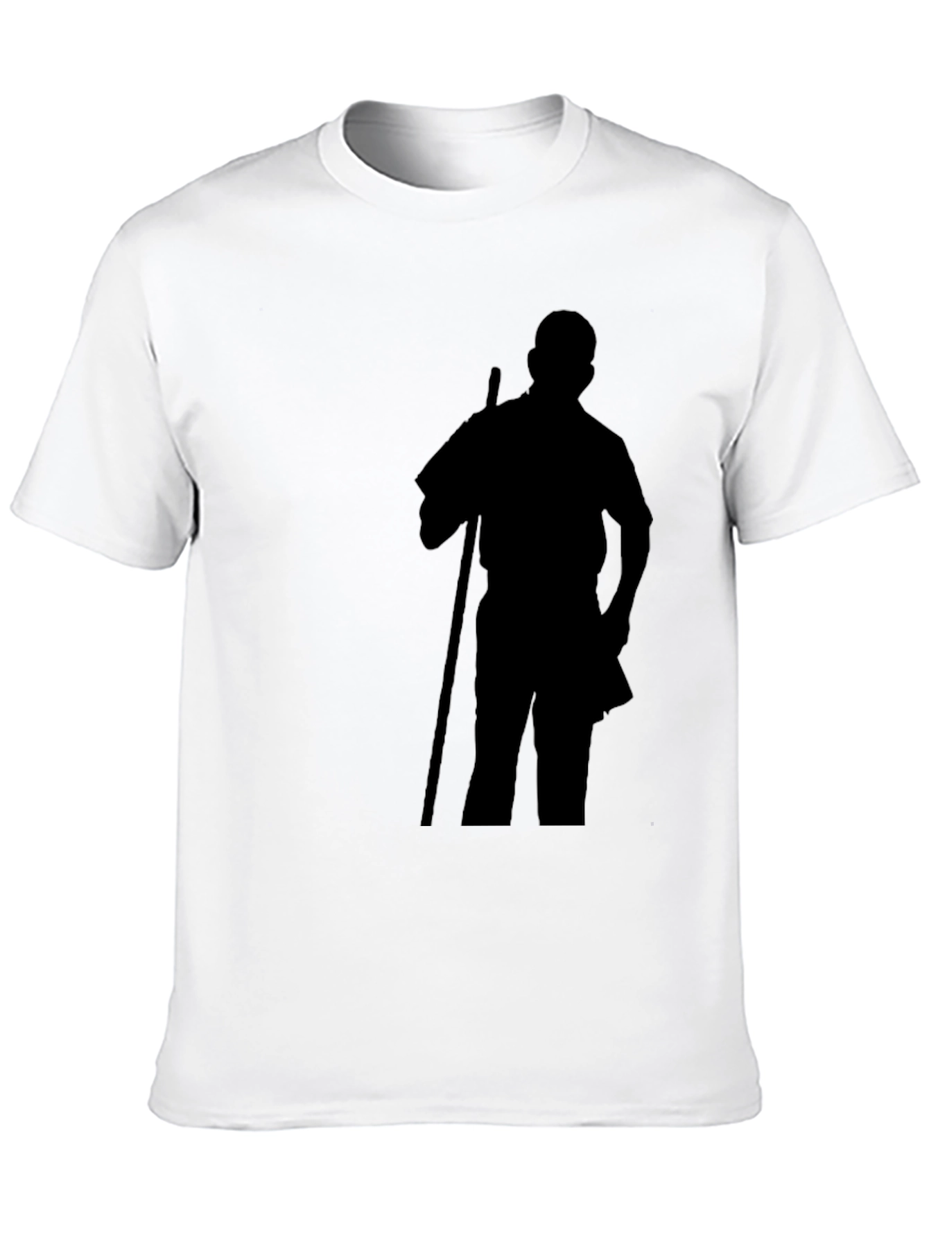 Silhouette Graphic Tee - Casual Black T-Shirt