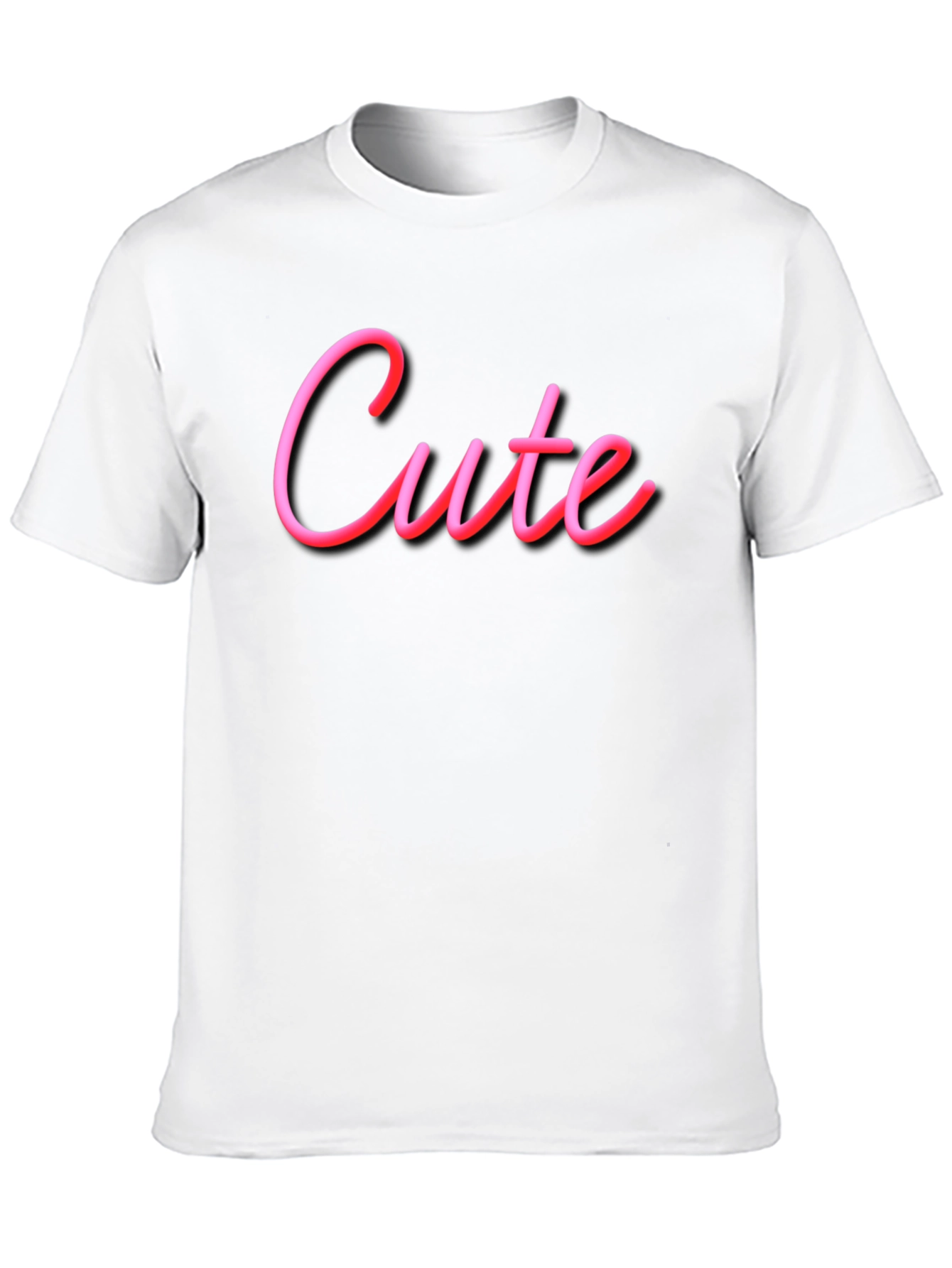 Cute Graphic Tee - Soft Black Cotton T-Shirt