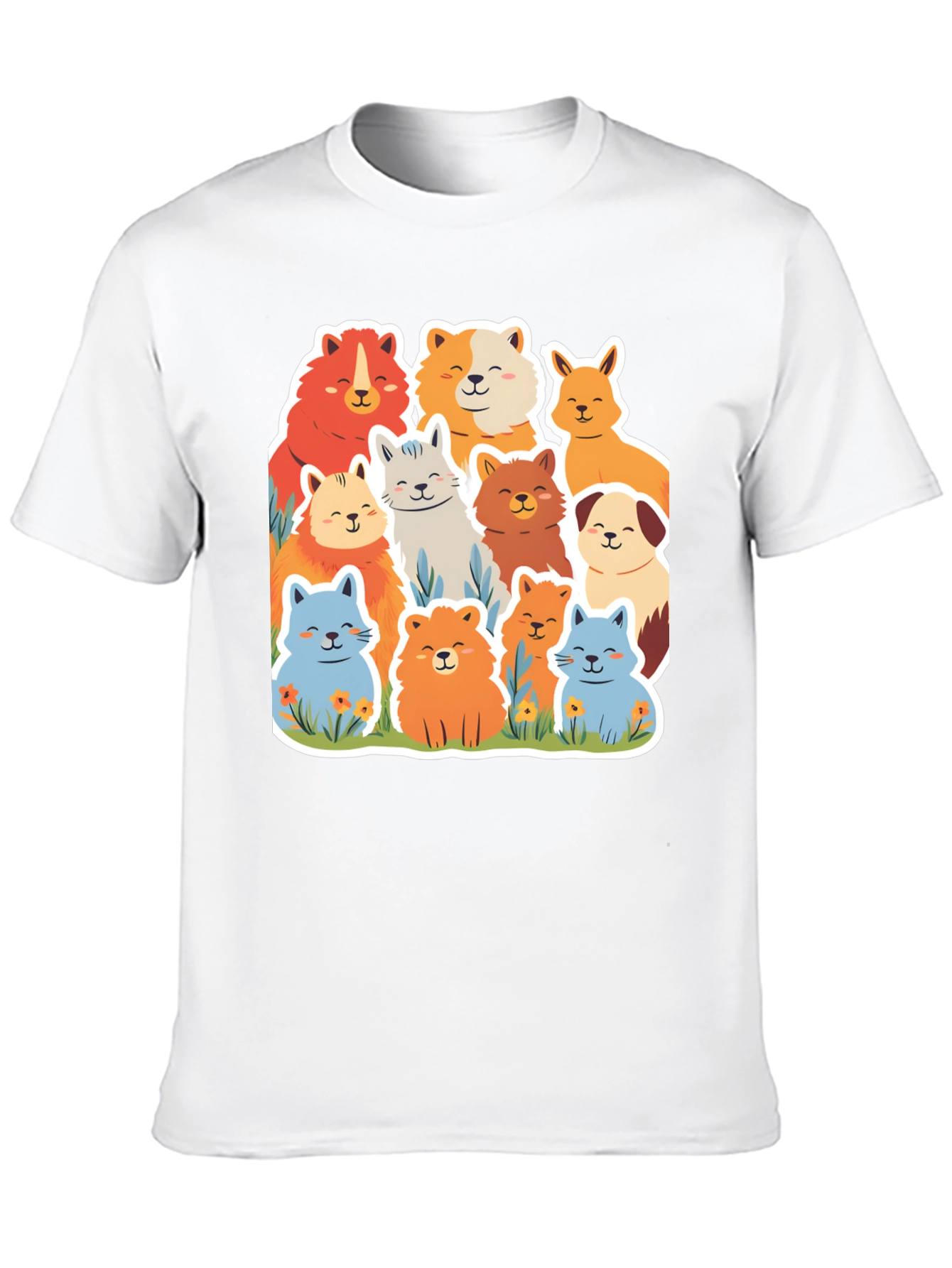 Cute Dog Breed Cartoon Graphic Tee