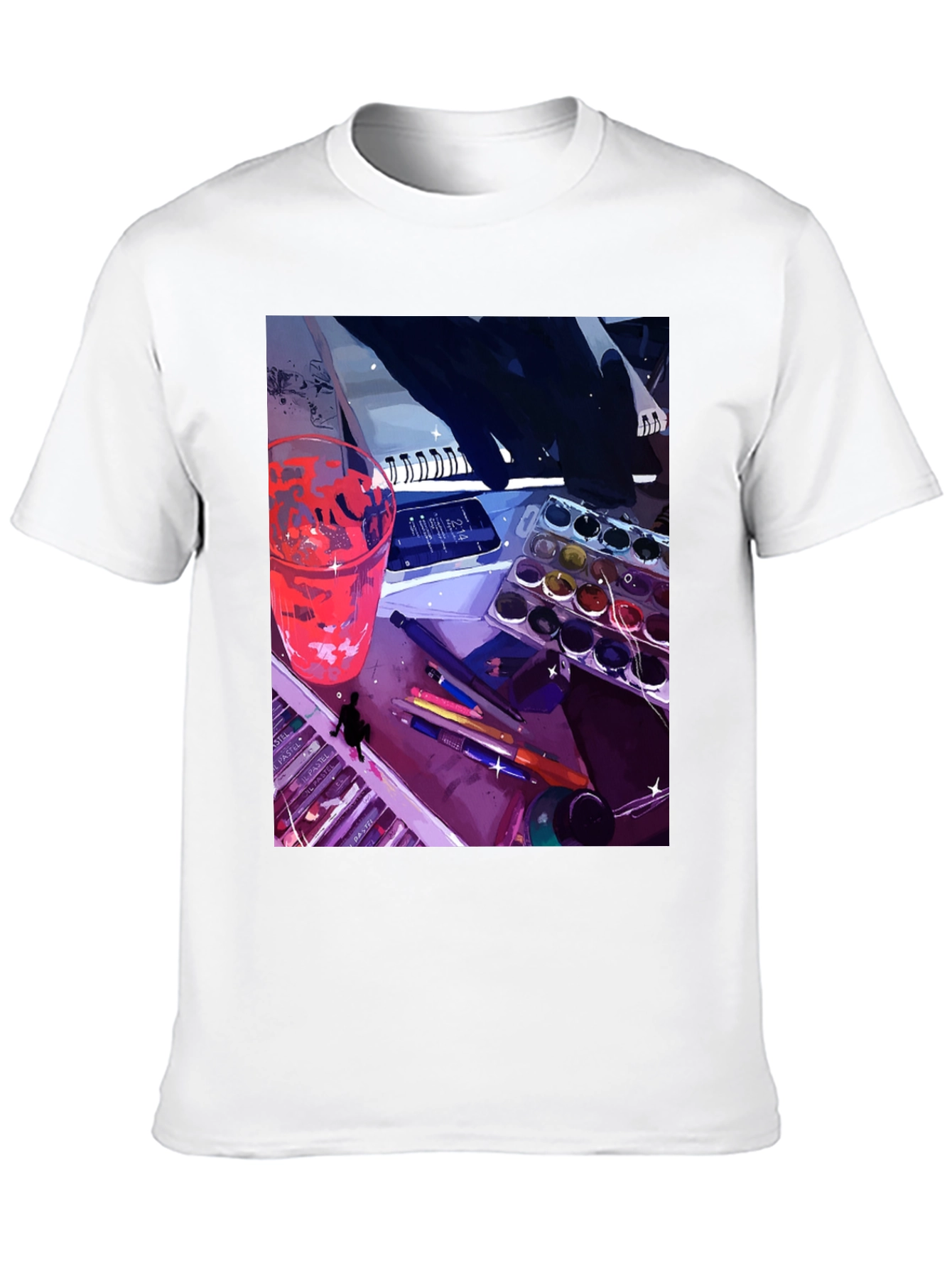 Artists Desk Graphic Tee - Creative Expression