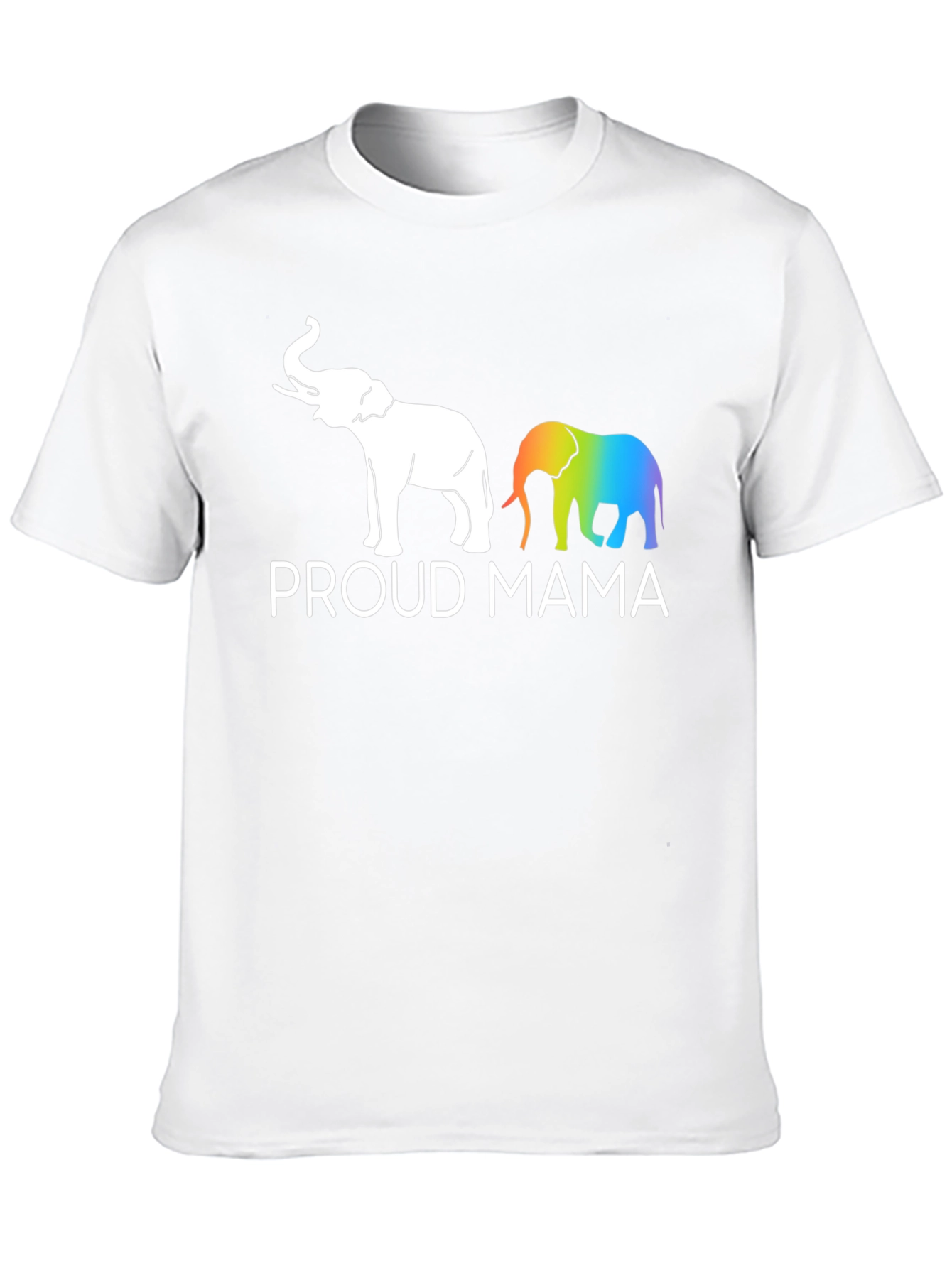 Proud Mama Elephant Graphic Tee - Black Unisex T-Shirt