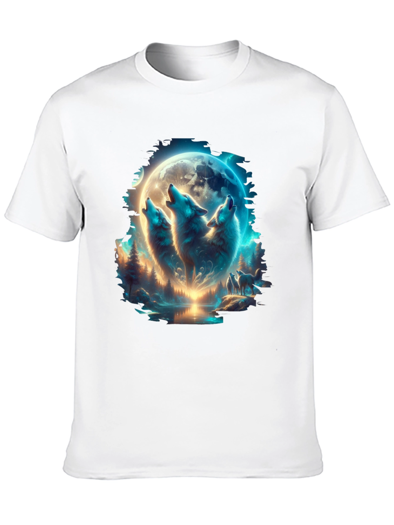 Wolf Pack Moon T-Shirt - Black