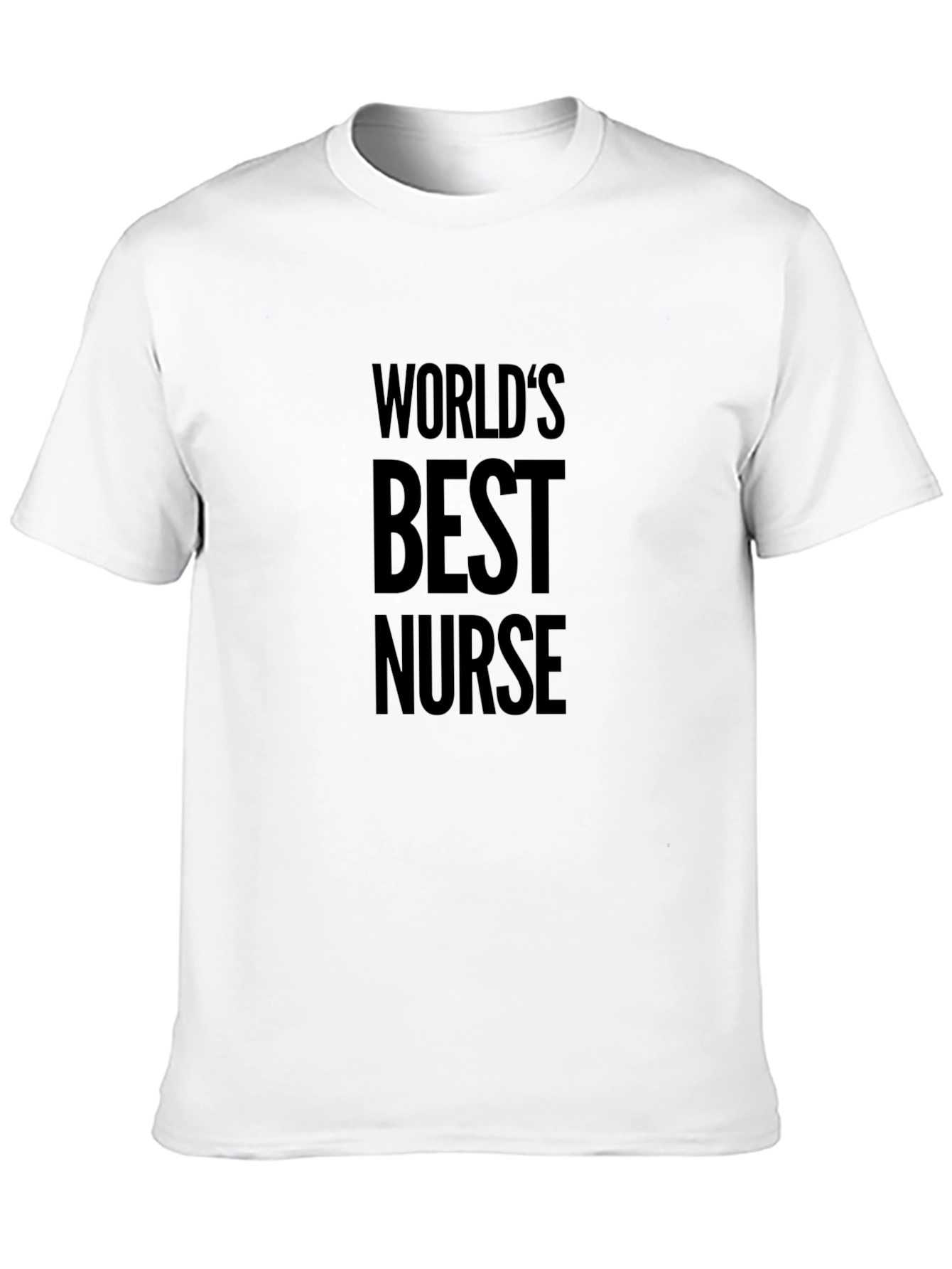 Worlds Best Nurse T-Shirt - Black Crew Neck