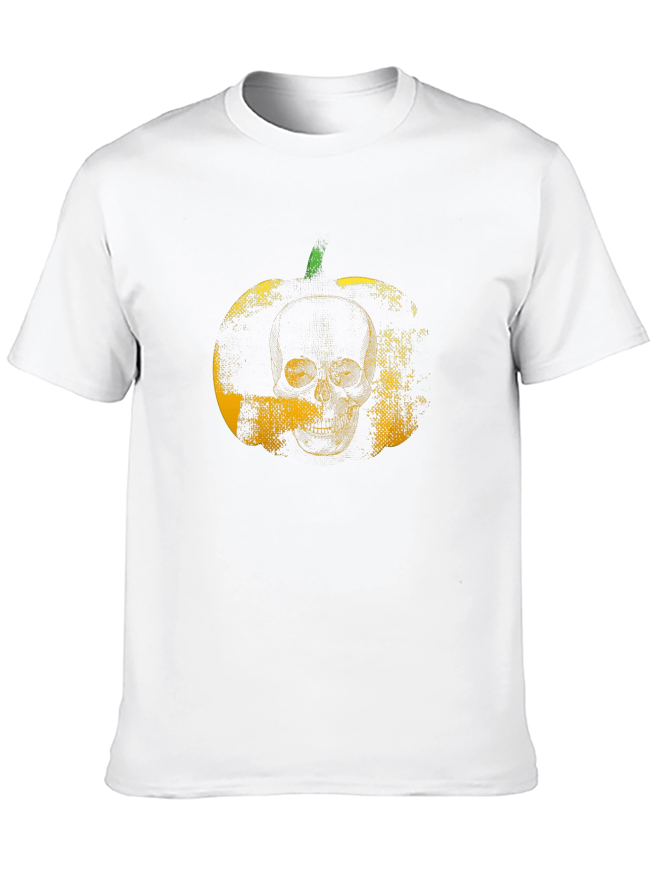 Skull Pumpkin Graphic Black T-Shirt