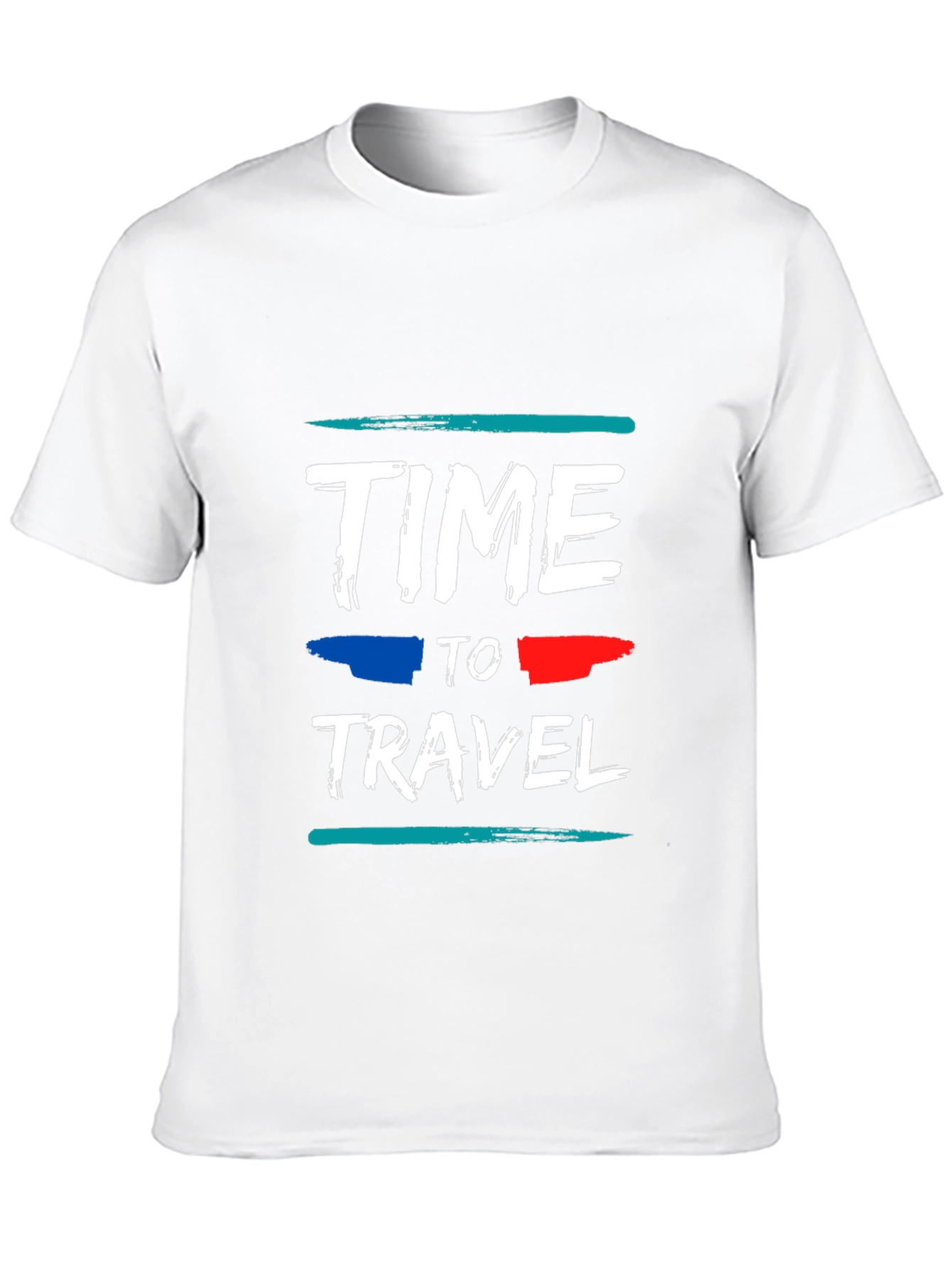 Time to Travel Graphic Tee - Black Cotton T-Shirt