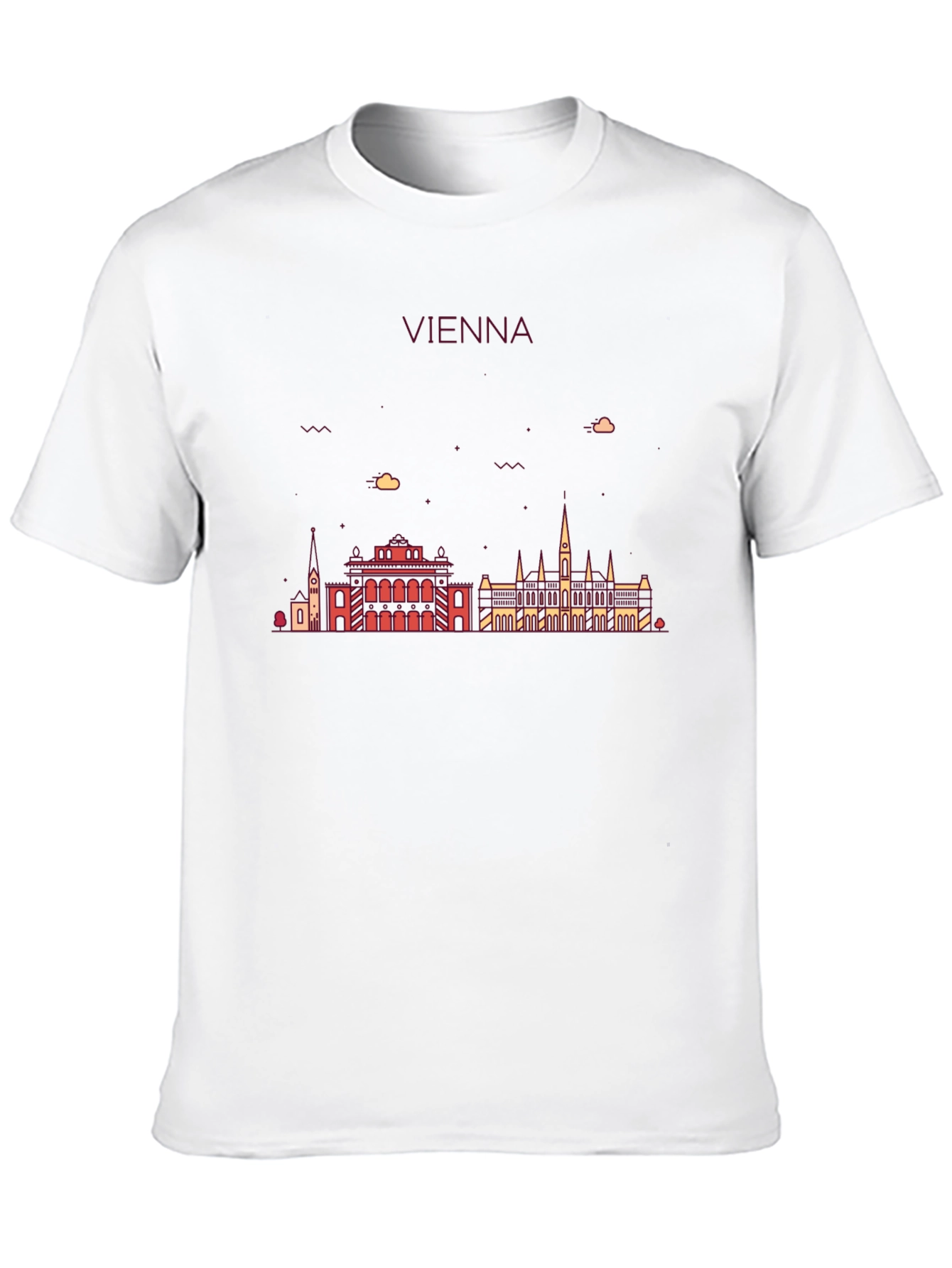 Vienna Skyline Graphic Tee - Black