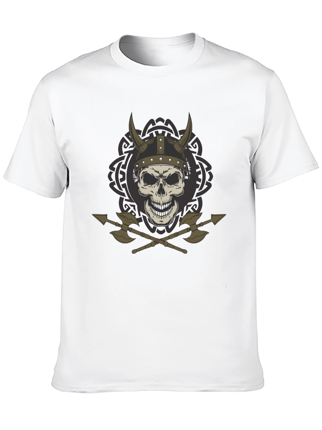 Viking Skull & Axes Graphic T-Shirt