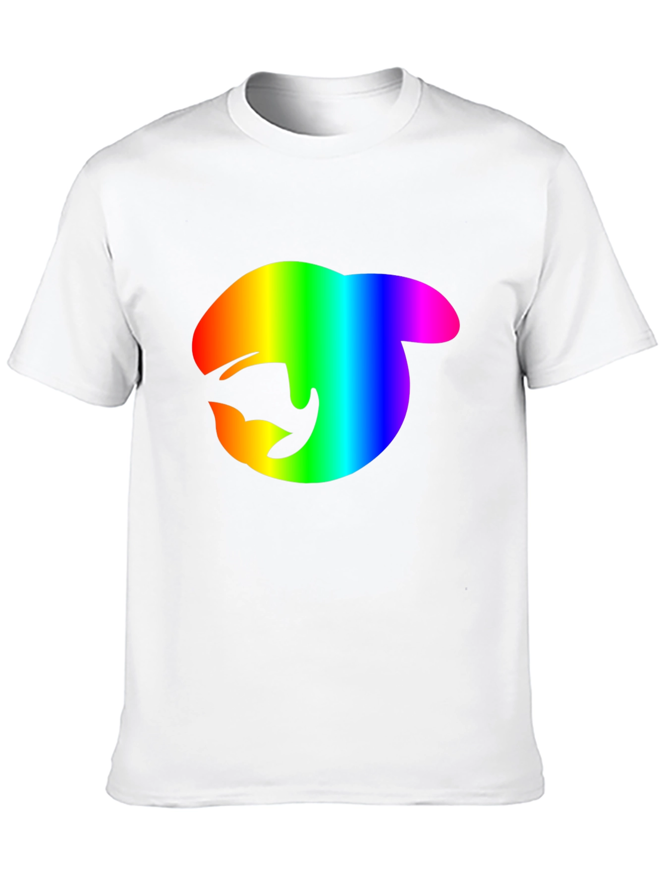 Rainbow Orca Logo Black T-Shirt