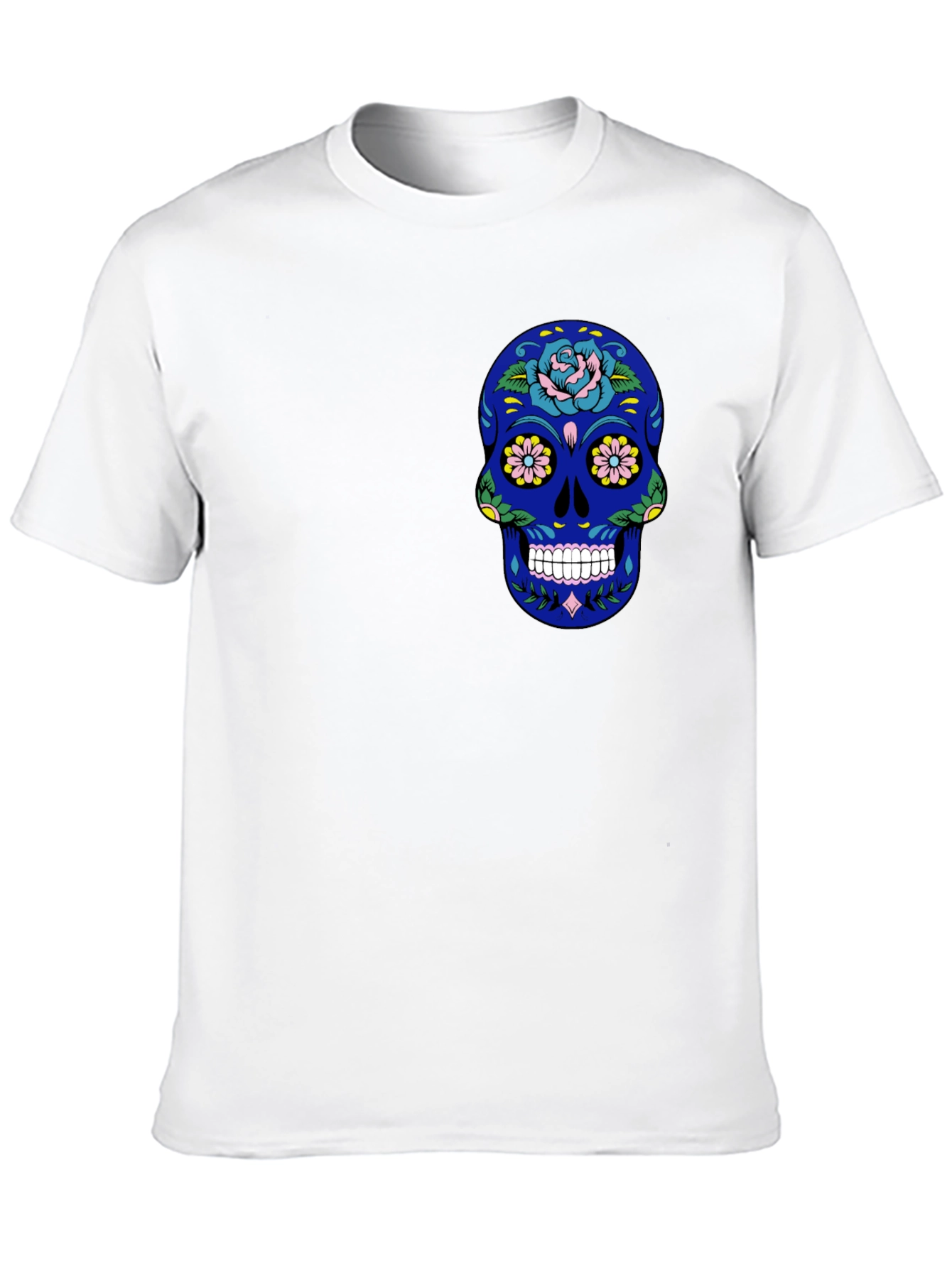 Sugar Skull Graphic Tee - Mens Black T-Shirt