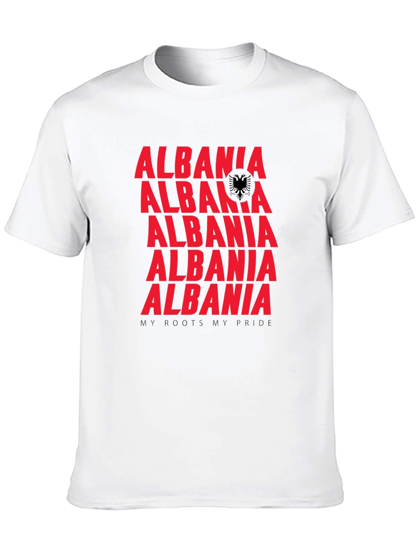 Albania Roots Pride Graphic Tee - Black