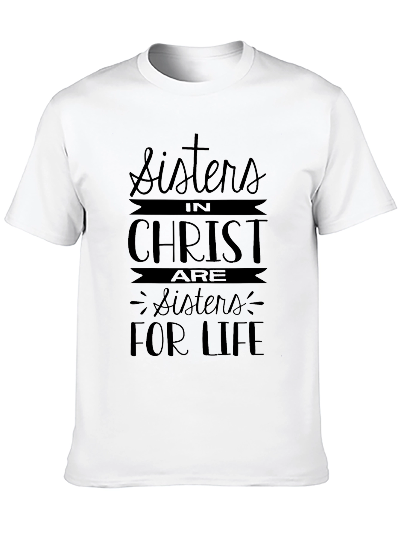 Sisters in Christ Black Graphic Tee