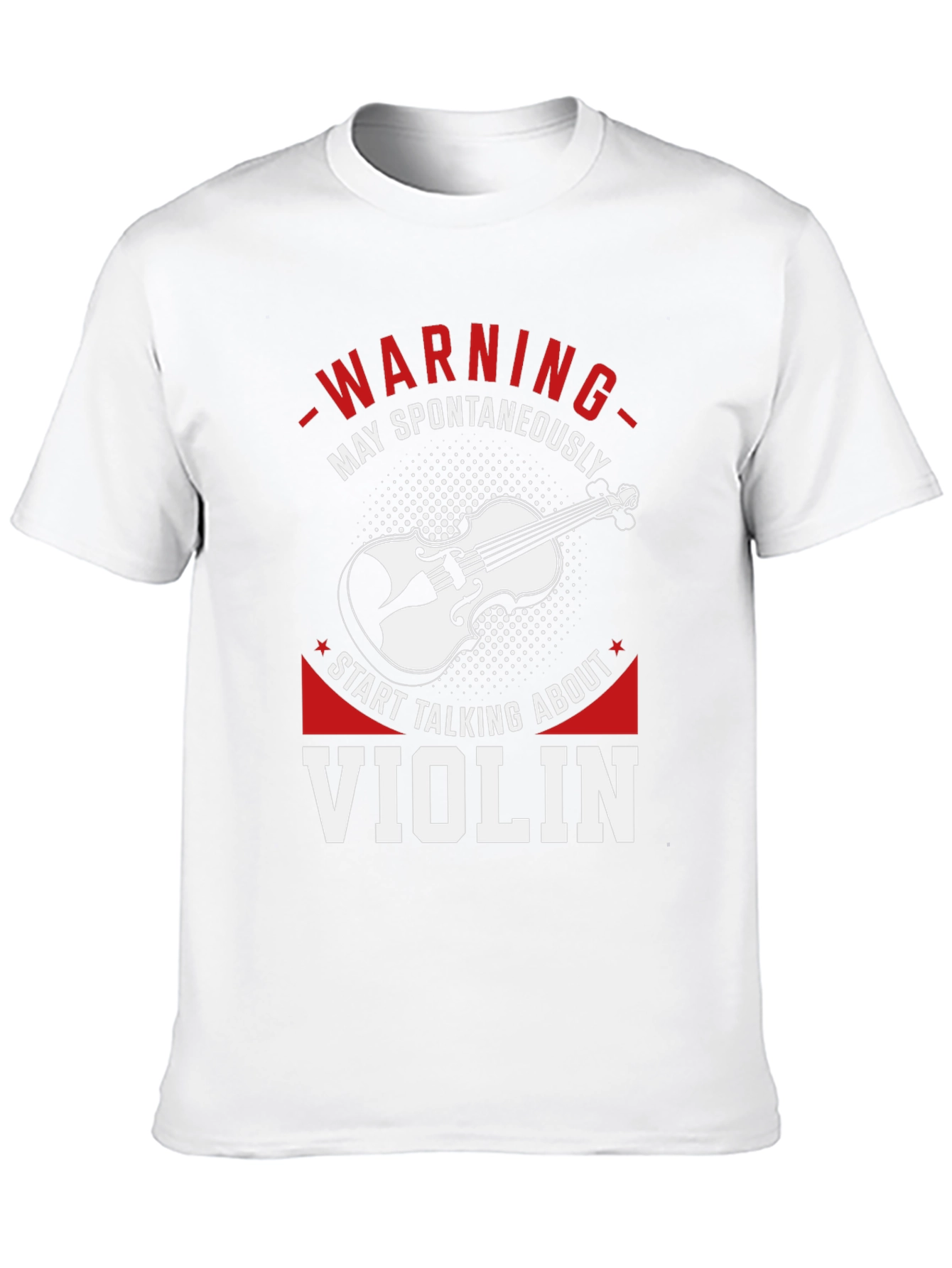 Warning May Spontaneously Talk About Violin T-Shirt