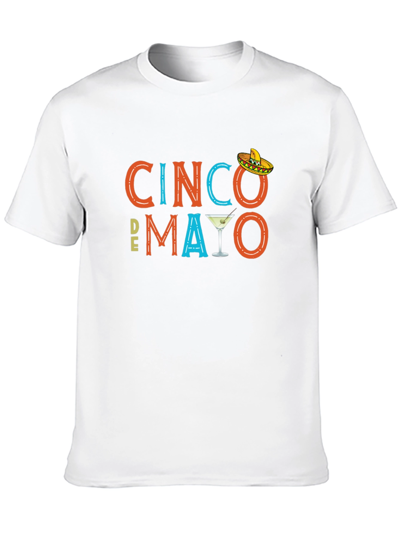 Cinco De Mayo Graphic Tee - Black Cotton Blend