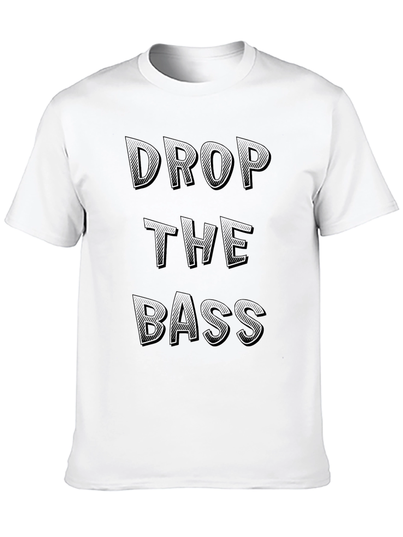 Drop The Bass Graphic Tee - Black Cotton T-Shirt