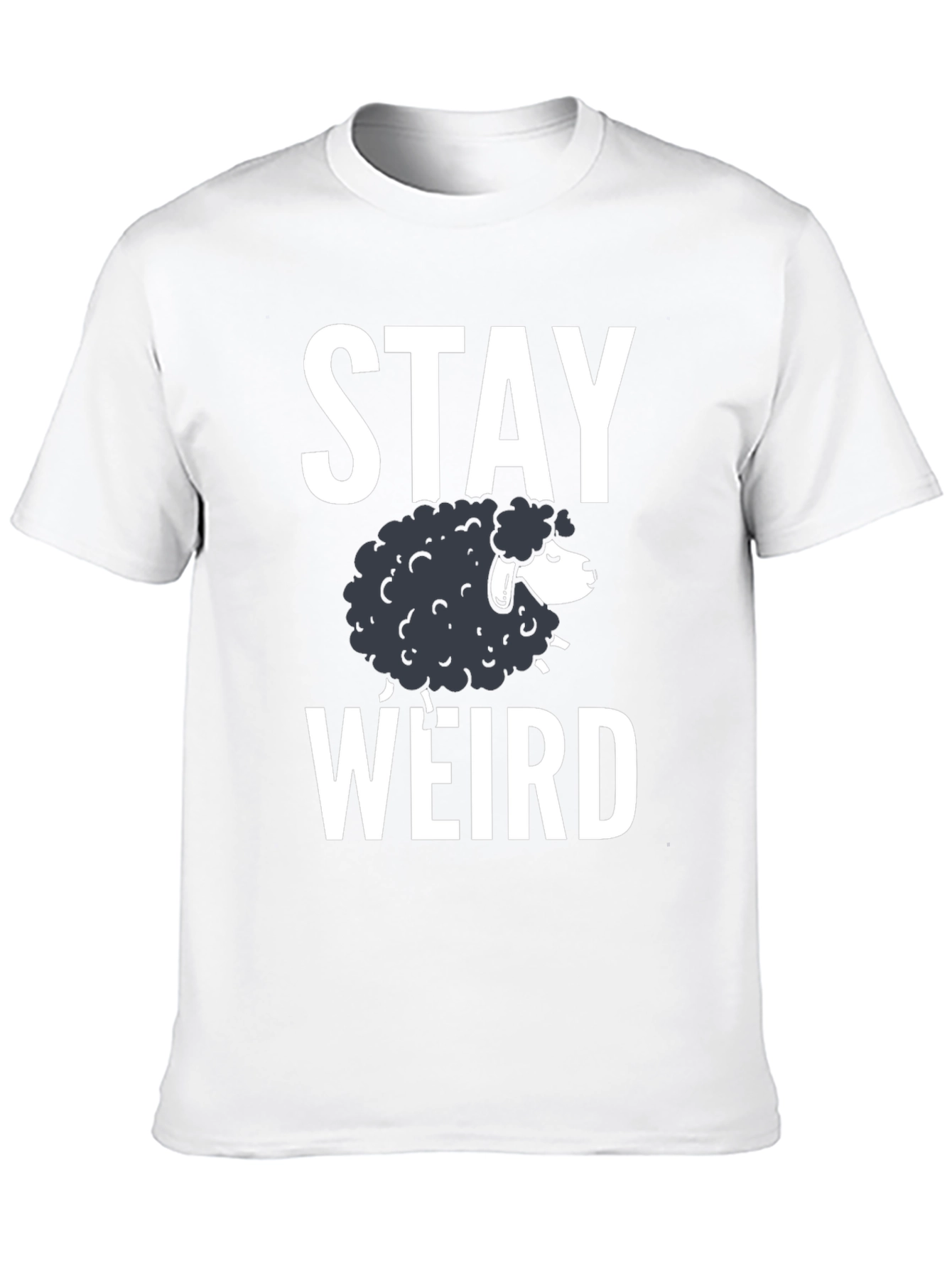 Stay Weird Black Sheep Graphic T-Shirt