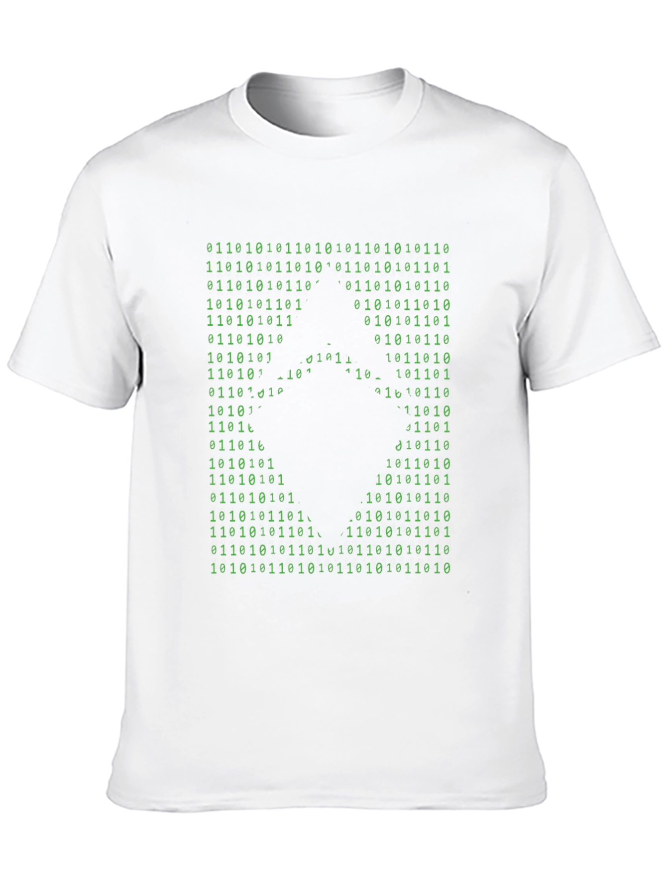 Binary Code Gamer T-Shirt - Black Cotton Tee