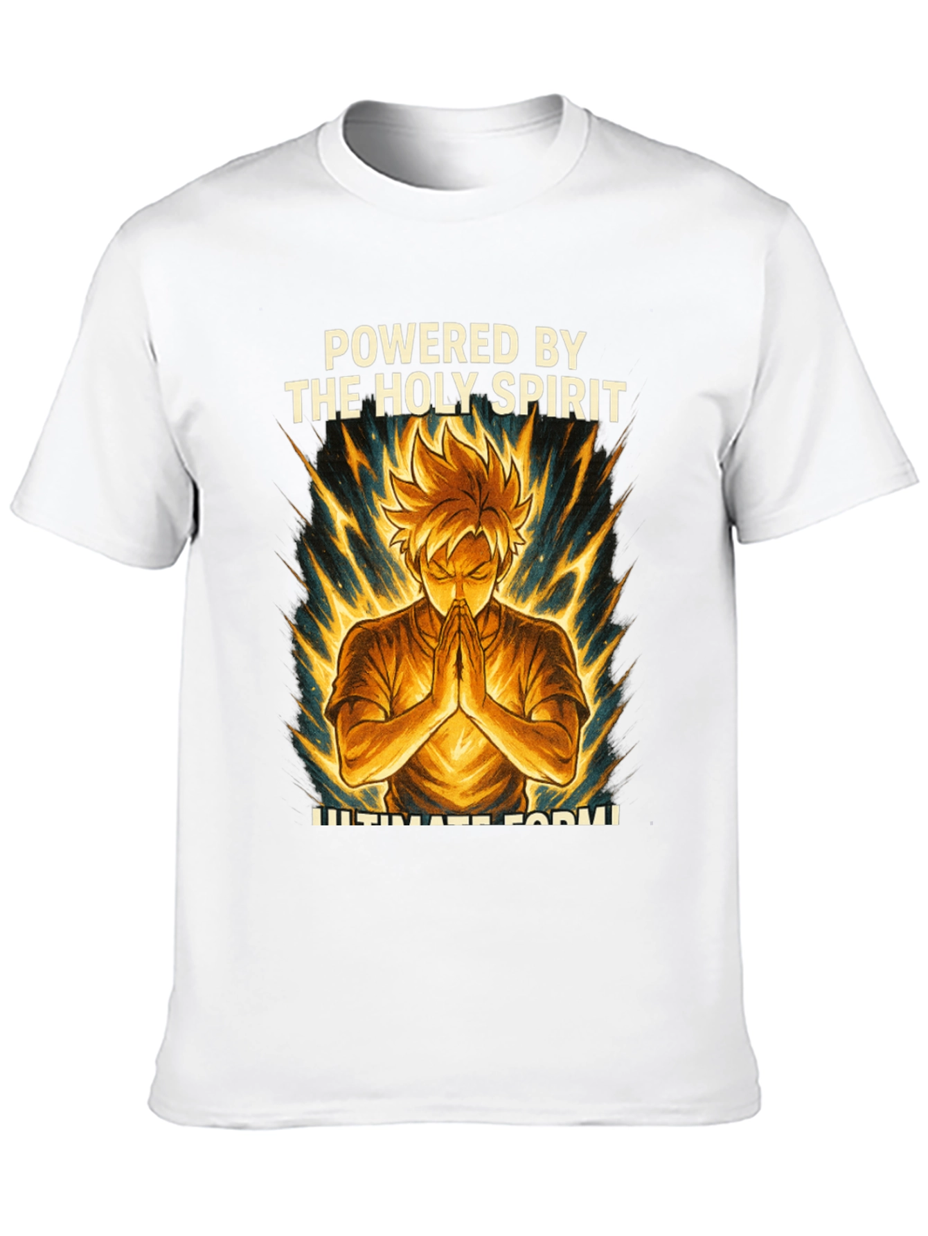 Powered by The Holy Spirit Anime Style T-Shirt