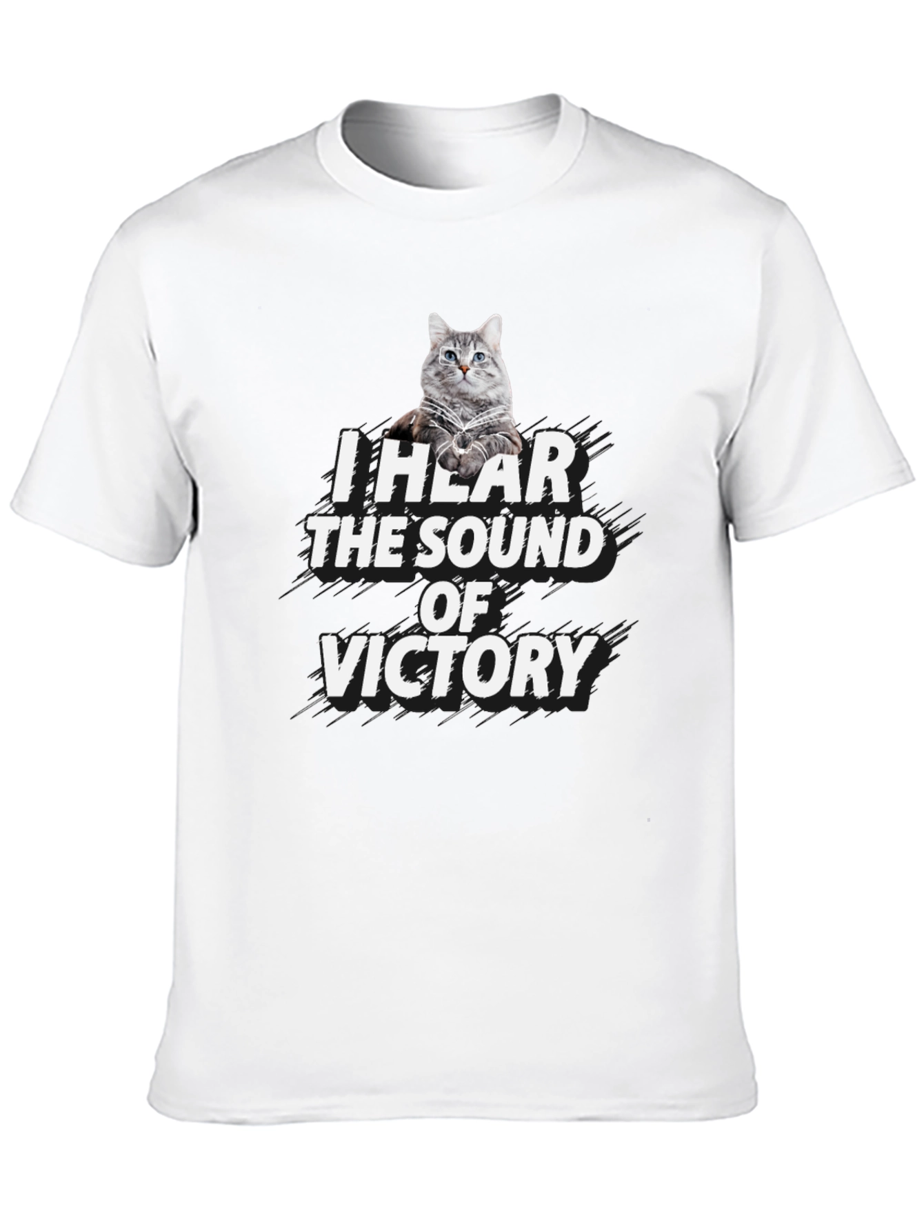 Victory Cat Graphic T-Shirt