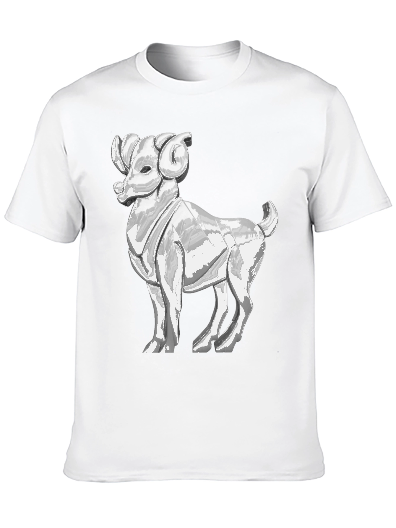 Ram Graphic Tee - Bold Black Cotton