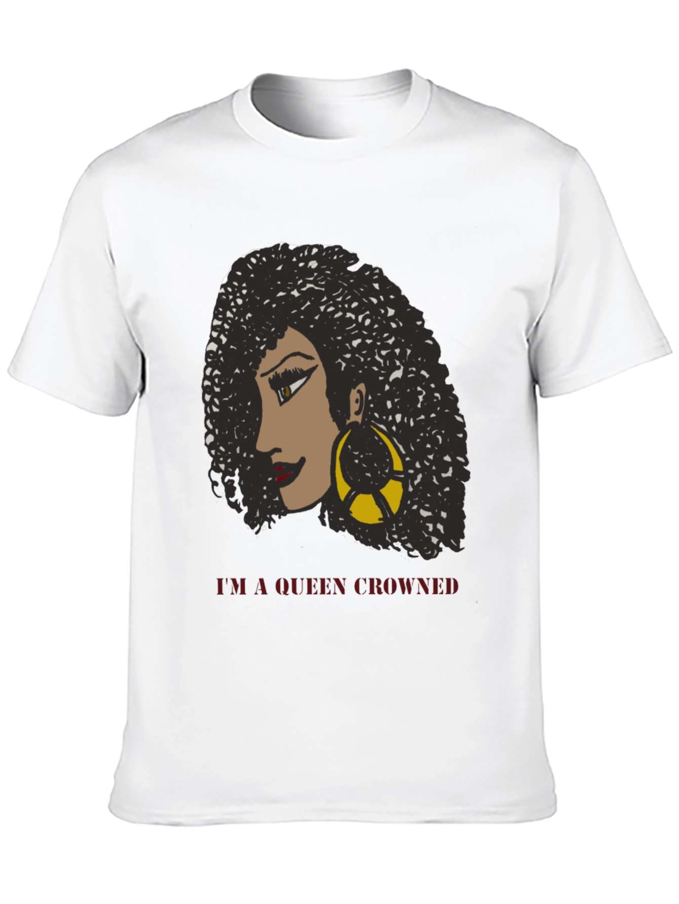 Queen Crowned T-Shirt - Black Graphic Tee