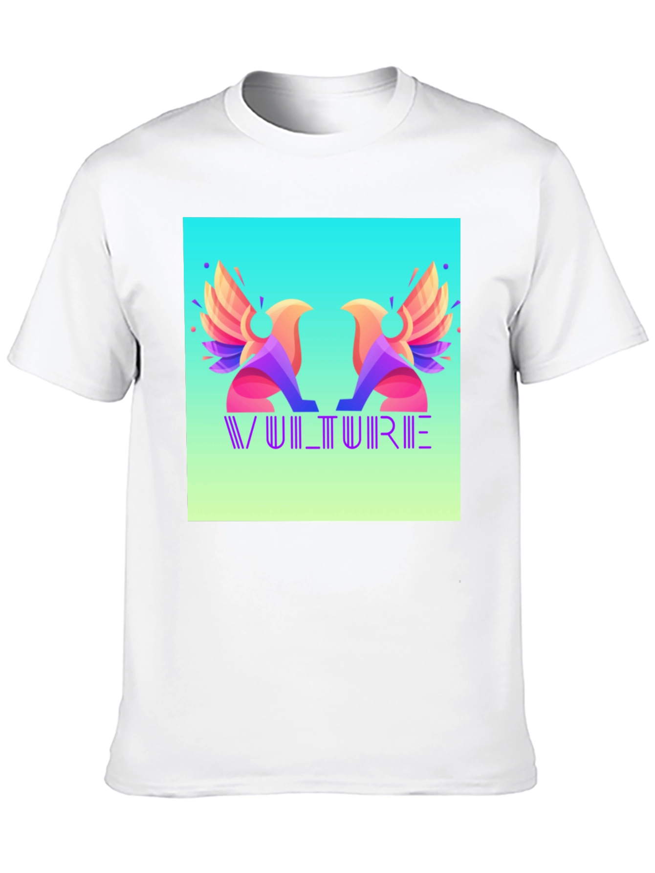 Vulture Graphic Print Black T-Shirt