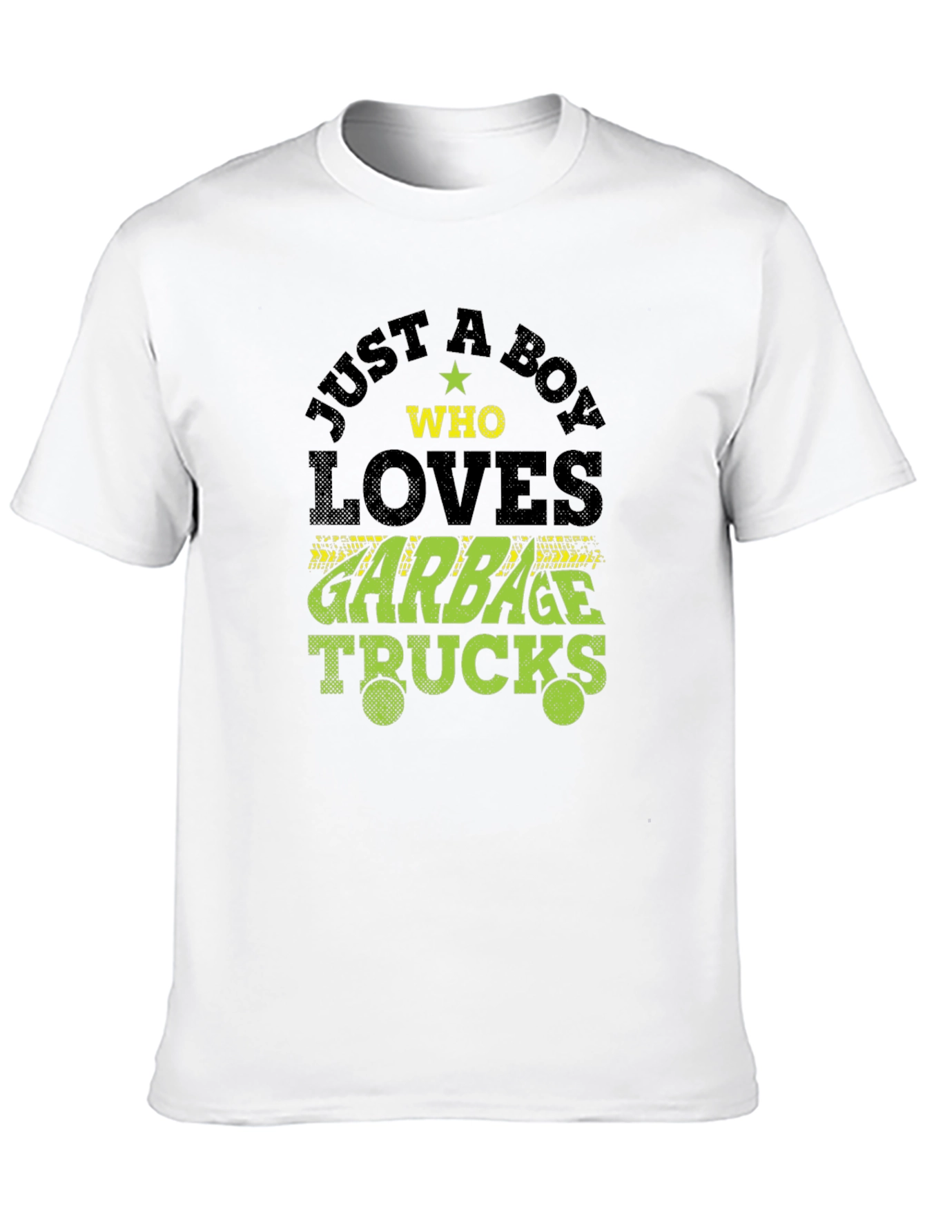 Boy Who Loves Garbage Trucks Graphic T-Shirt