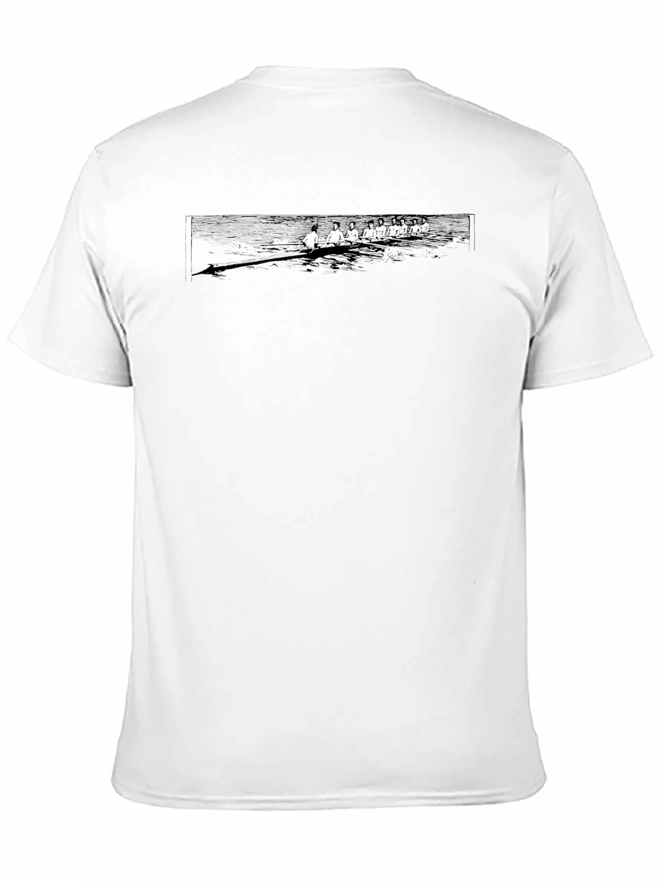 Rowing Team Graphic Tee - Classic Black T-Shirt