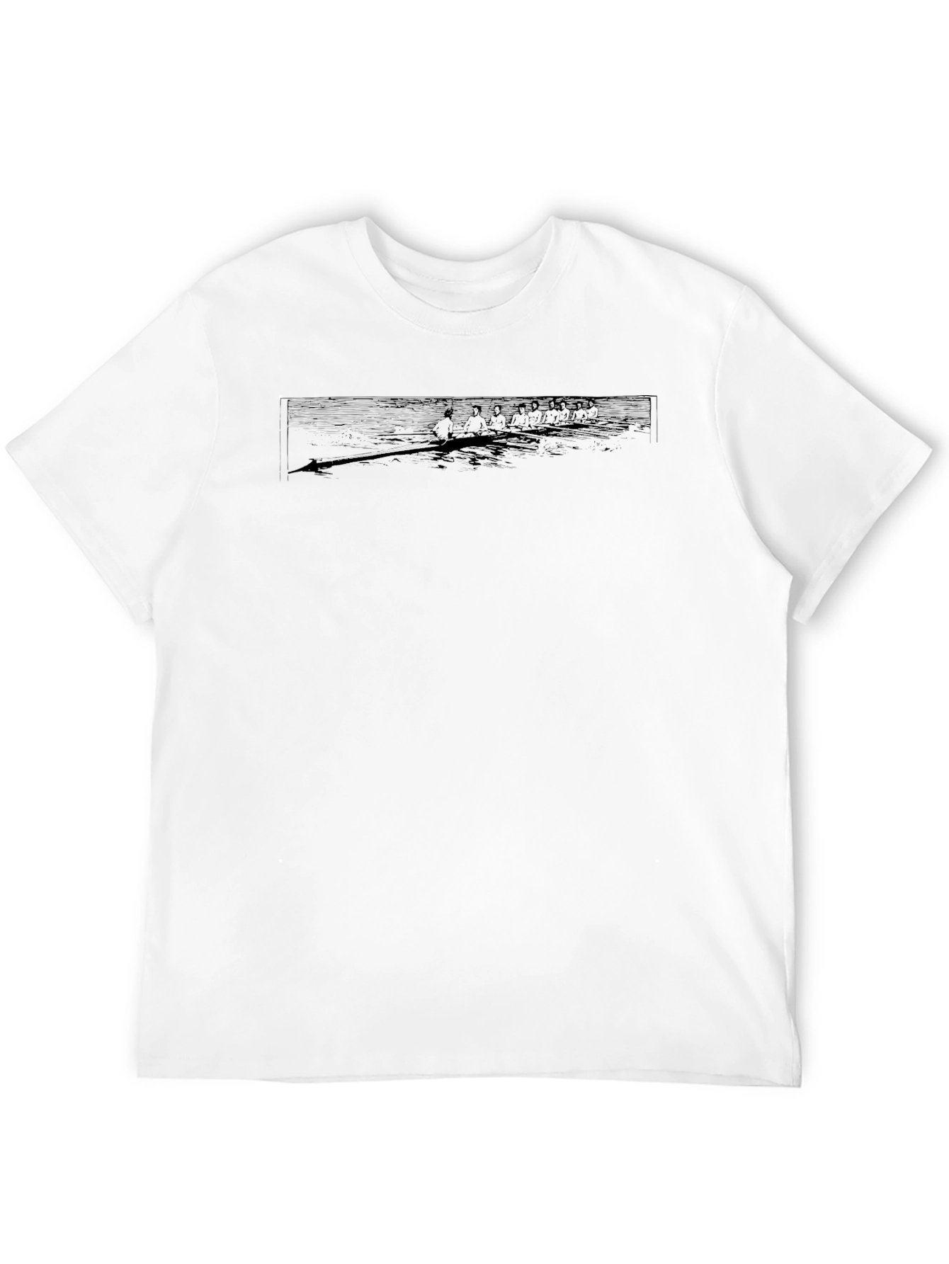 Rowing Team Graphic Tee - Classic Black T-Shirt