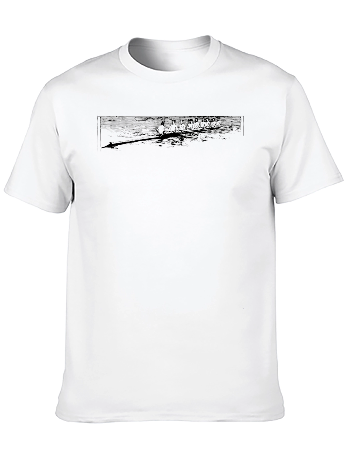 Rowing Team Graphic Tee - Classic Black T-Shirt