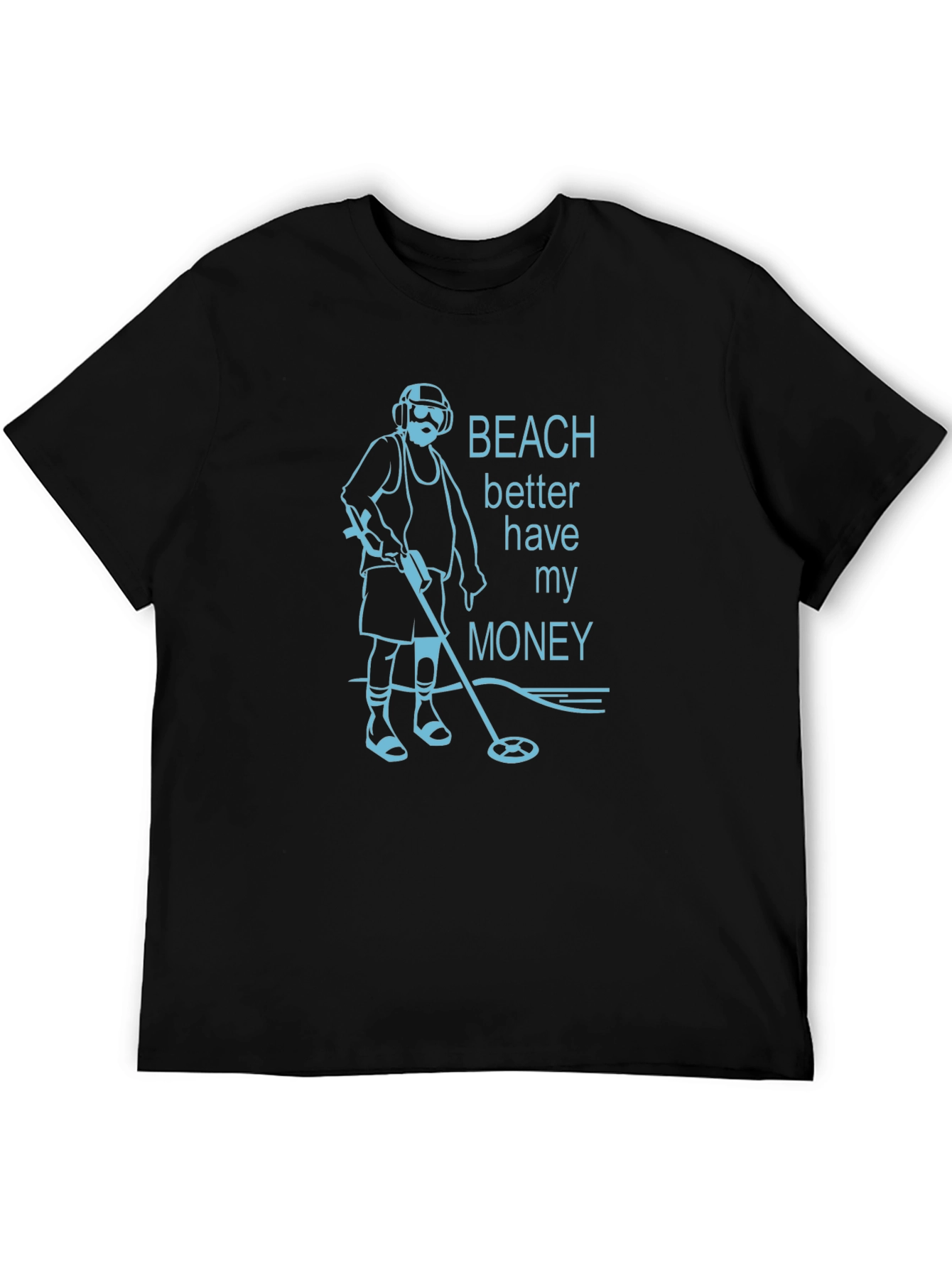 Beach Better Have My Money Graphic Tee - Black