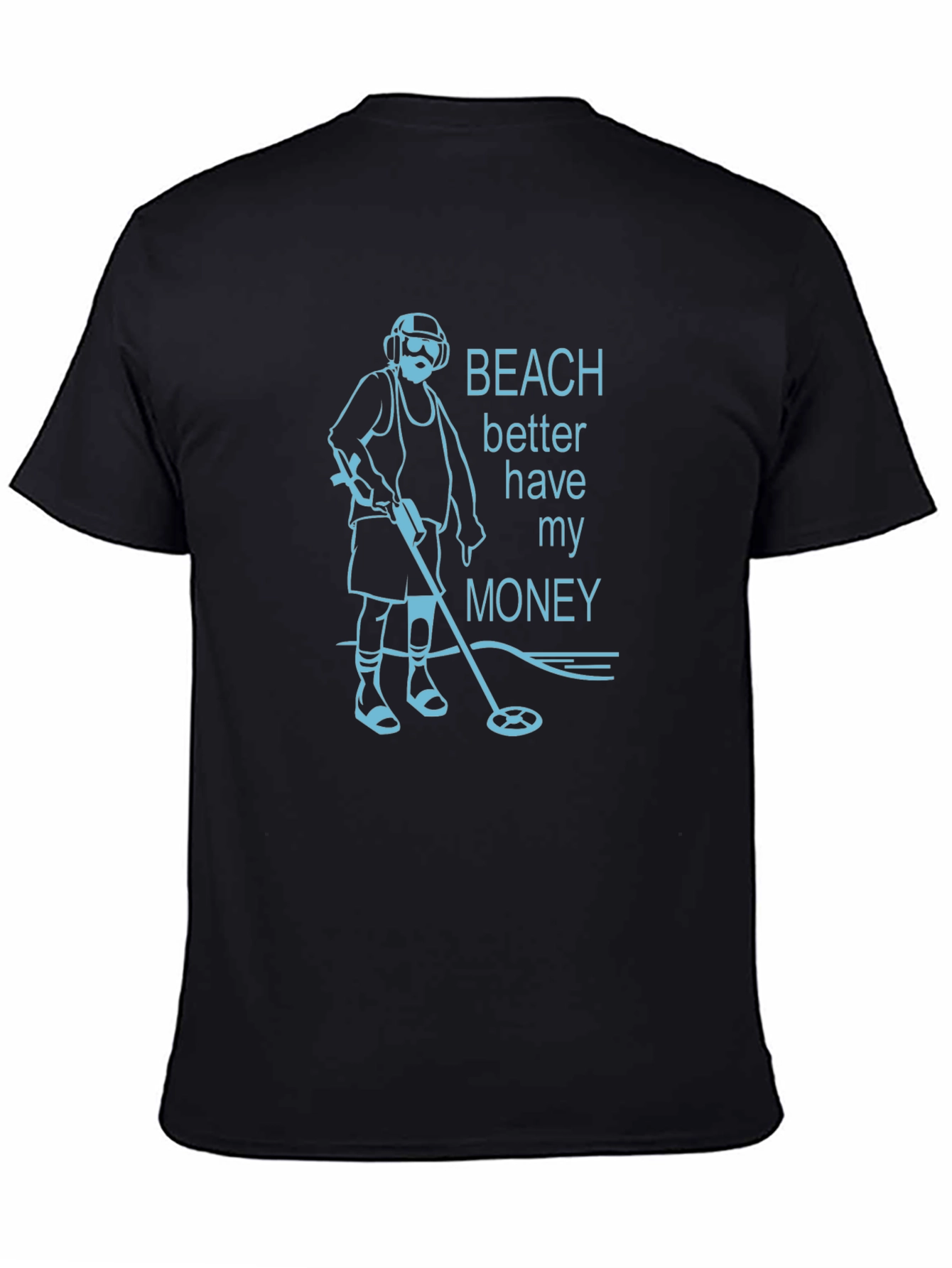 Beach Better Have My Money Graphic Tee - Black