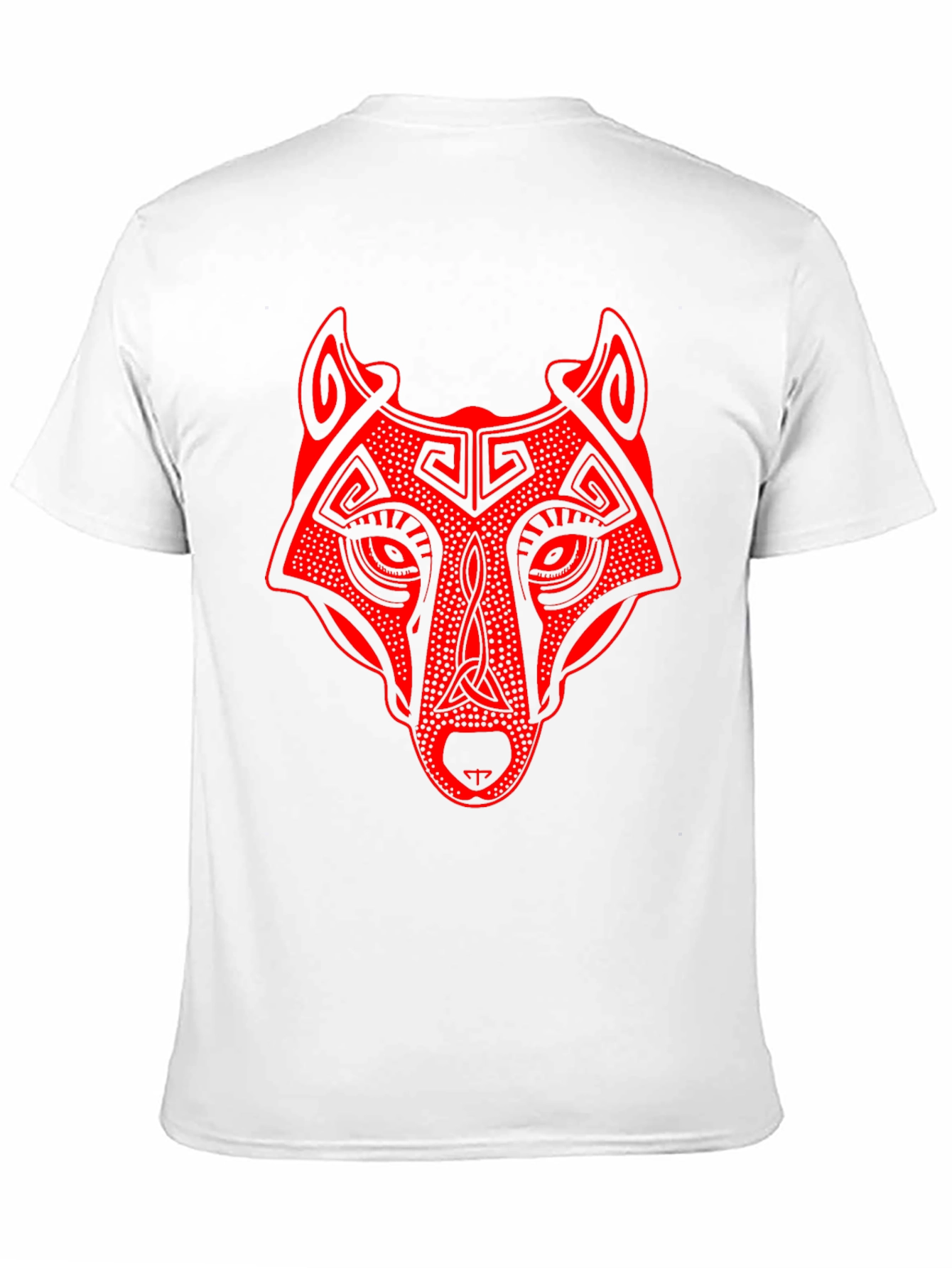 Wolf Graphic Print Tee - Black