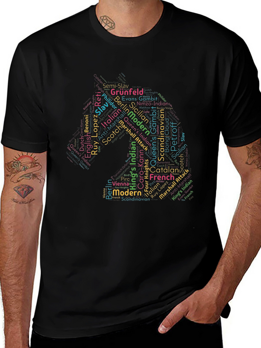Chess Openings Word Art T-Shirt