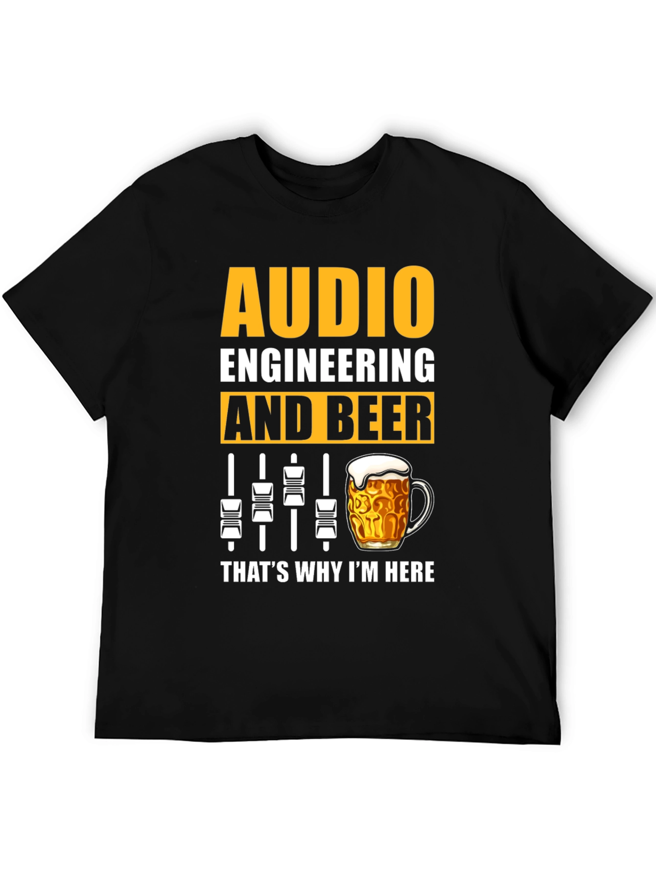 Audio Engineering & Beer Graphic T-Shirt