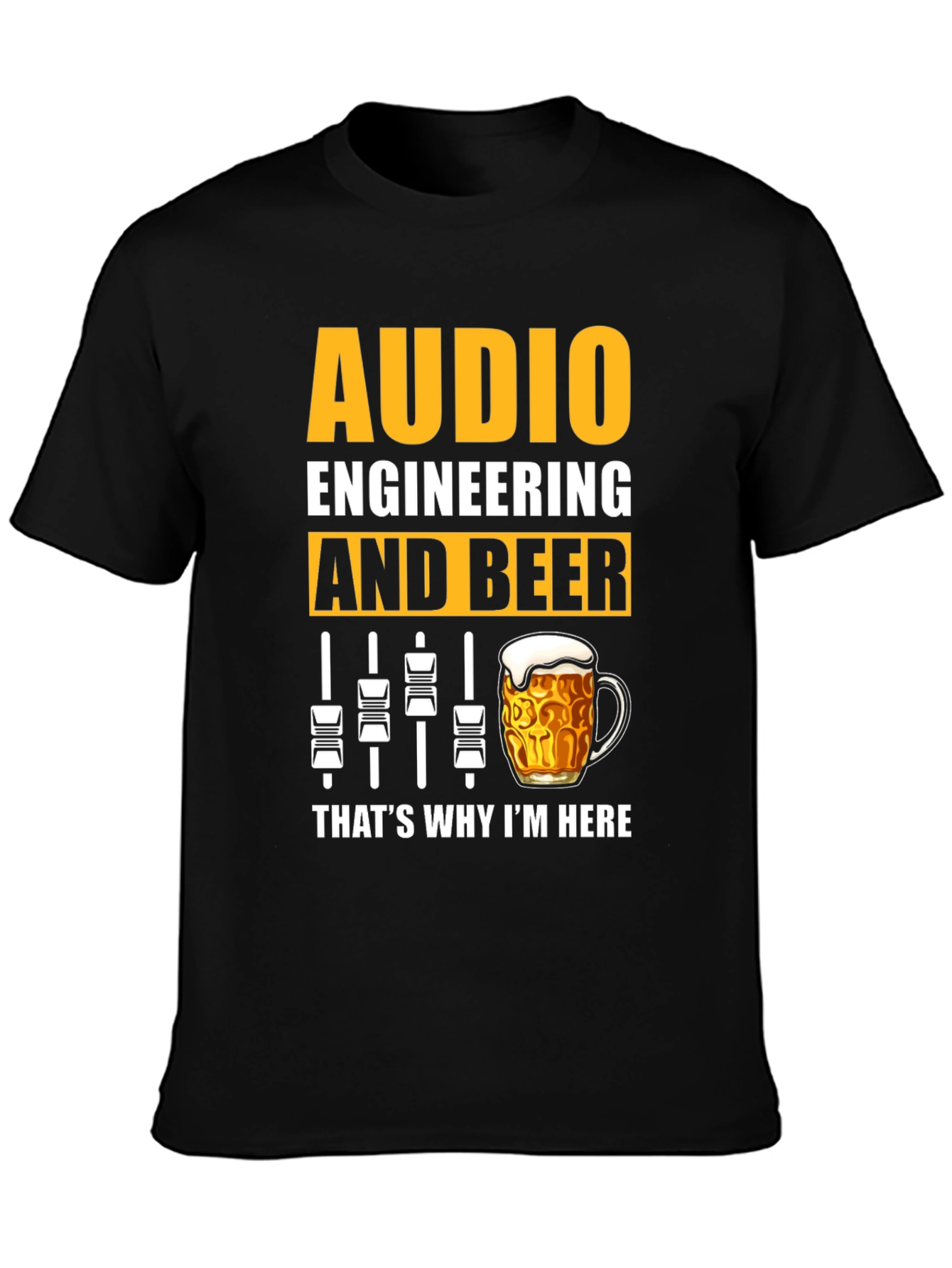 Audio Engineering & Beer Graphic T-Shirt