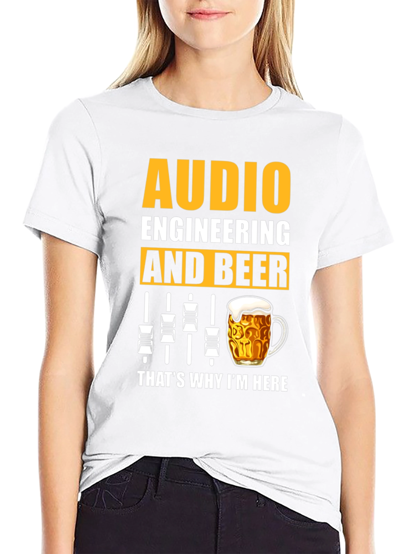Audio Engineering & Beer Graphic T-Shirt