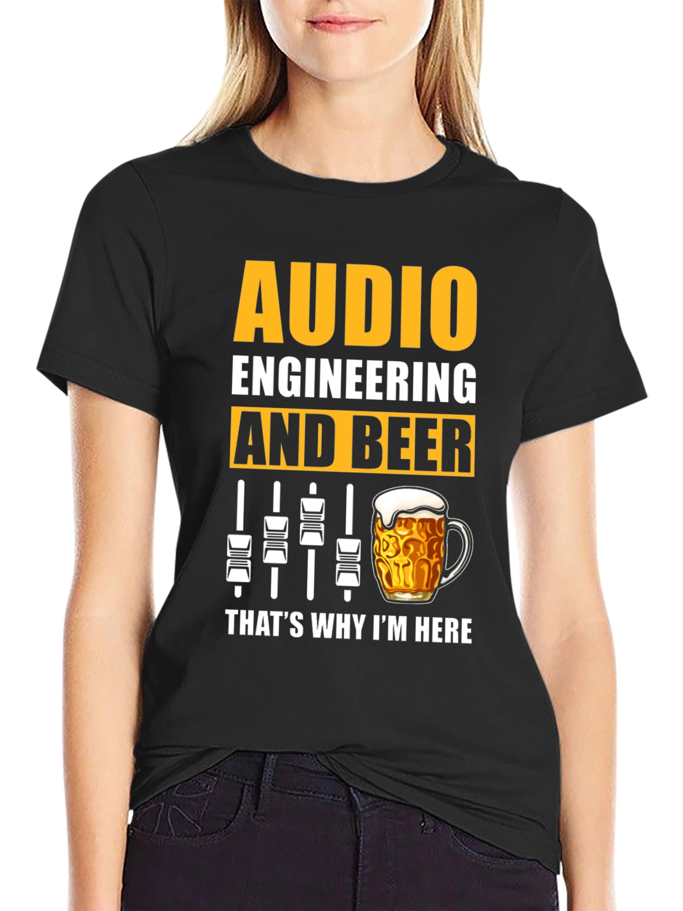 Audio Engineering & Beer Graphic T-Shirt