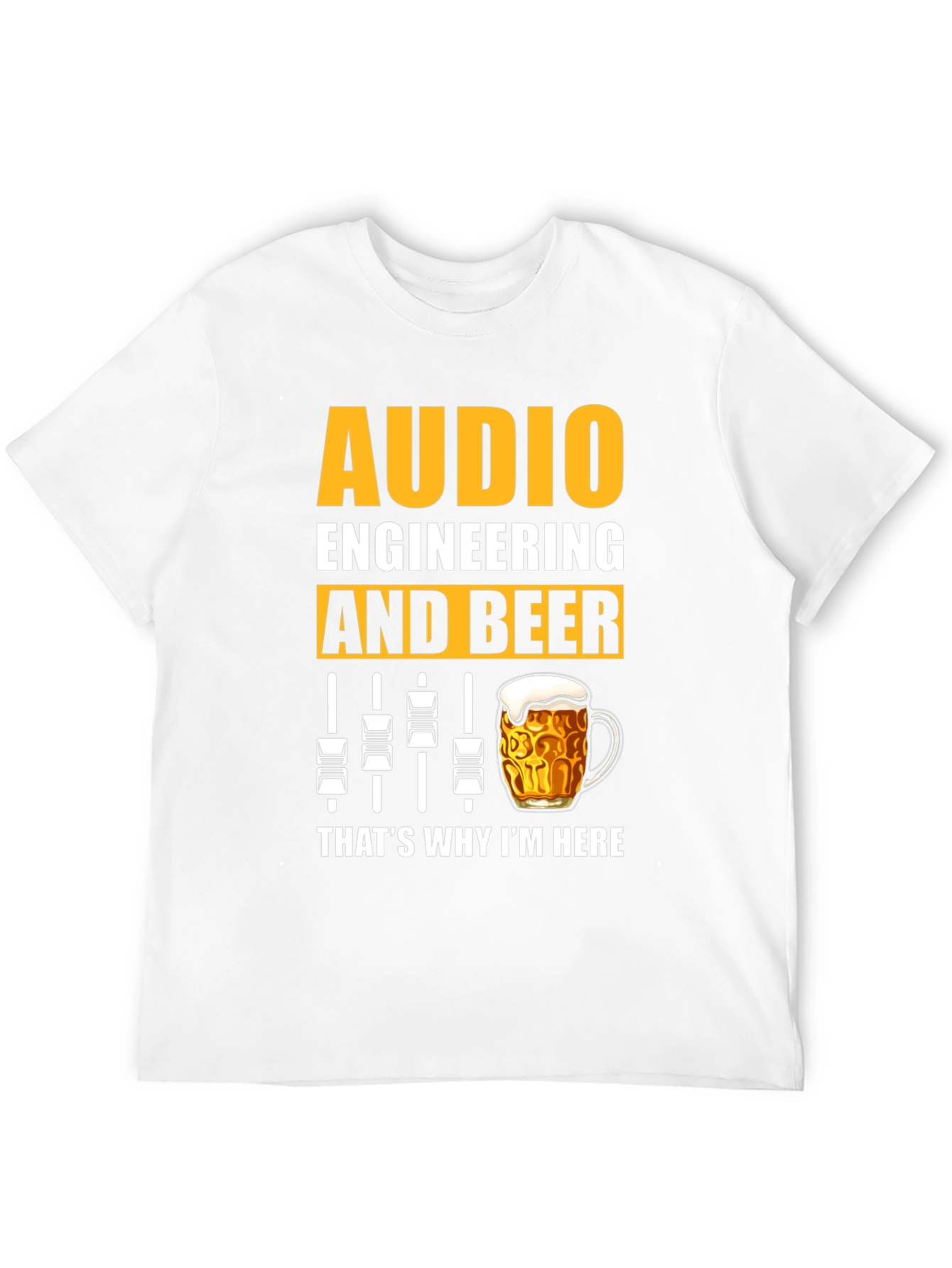 Audio Engineering & Beer Graphic T-Shirt