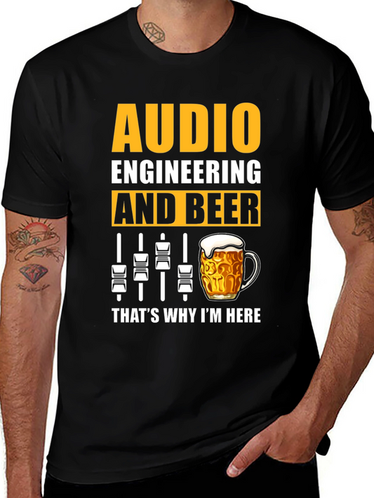 Audio Engineering & Beer Graphic T-Shirt